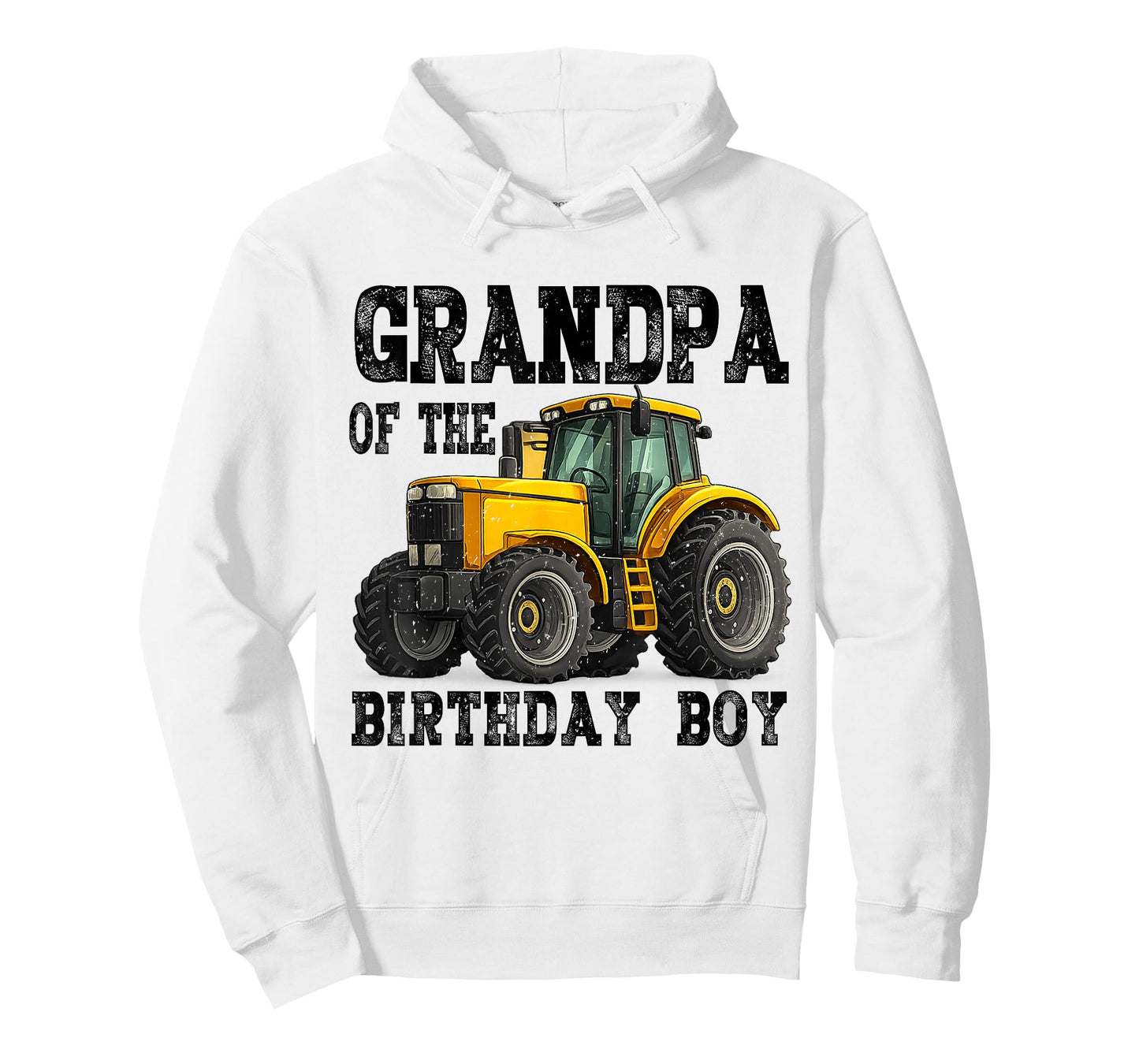 Grandpa of The Birthday Boy Family Tractors Farm Trucks T-Shirt