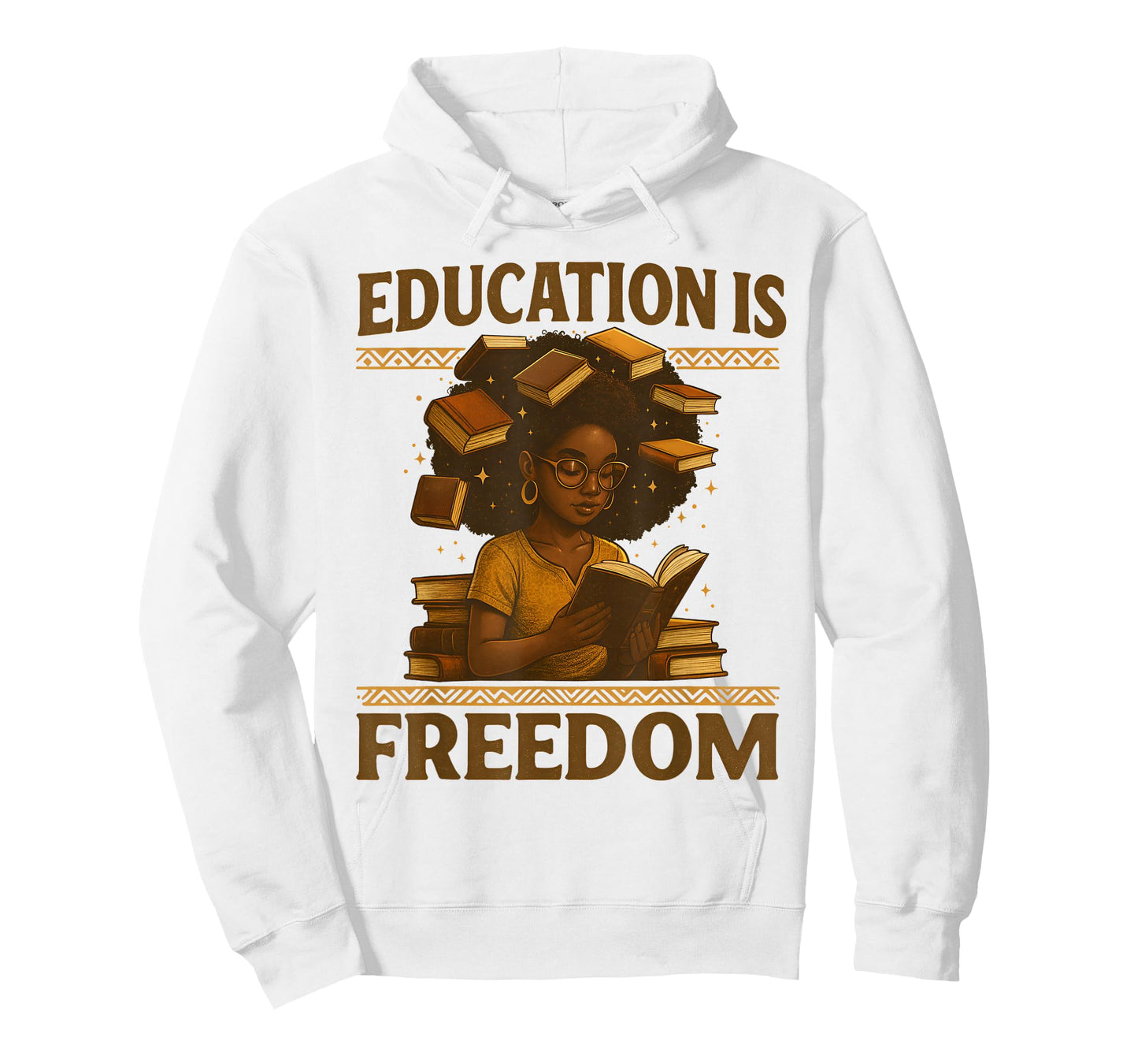 Education is Freedom Black Teacher Books Black History Month T-Shirt