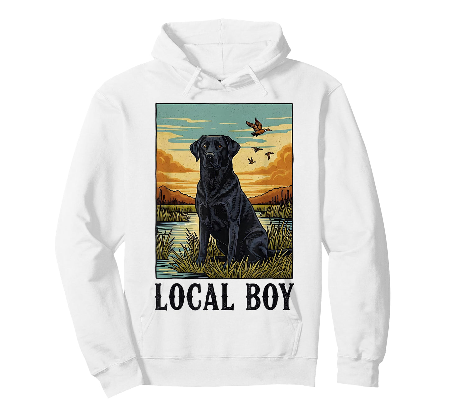 Local Hunting Boy Dog Retro Southern Country Pride Vintage T-Shirt