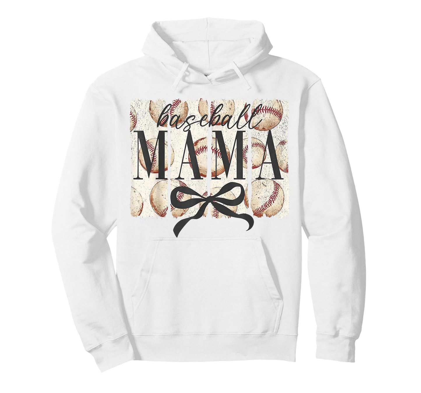 Baseball Mama Mom Coquette Bow Happy Game Day Funny Vintage T-Shirt