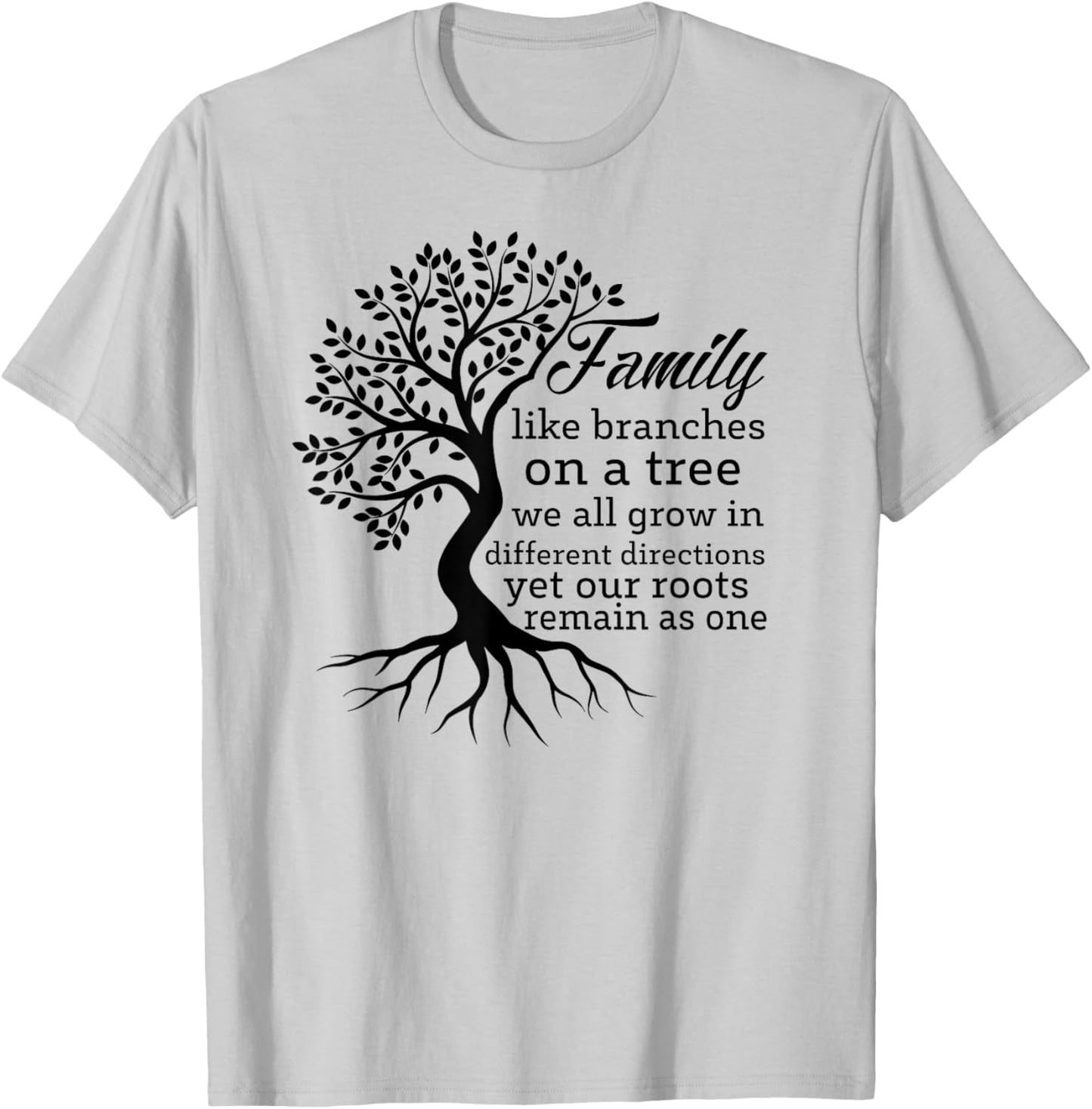 Family Tree Funny Family Reunion 2025 T-Shirt - T-Shirt | Ash