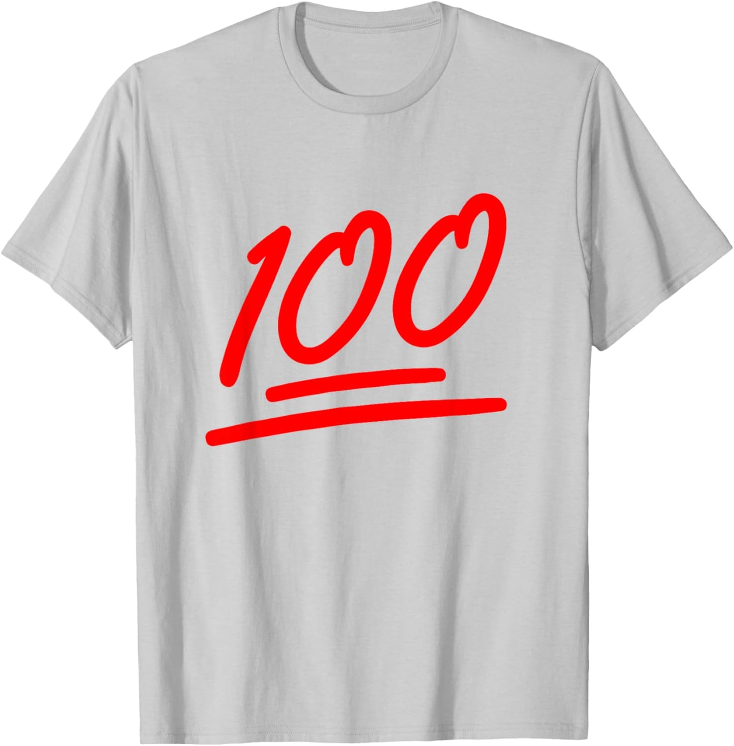 100 Emote Funny 100 Emoticon Art Fun Cool 100 Days Of School T-Shirt - T-Shirt | Ash