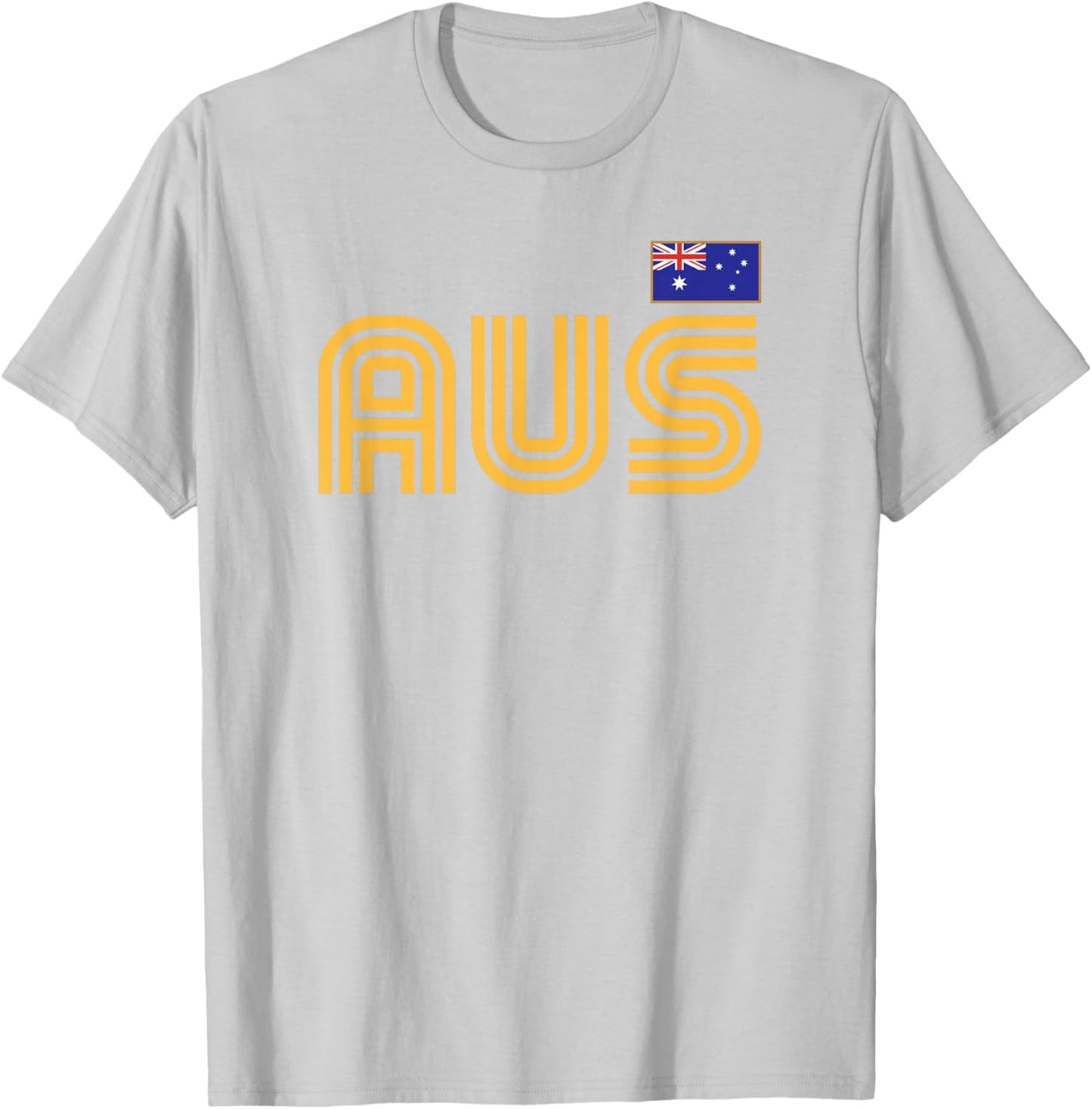 Australia Flag Retro International Country Australian Pride T-Shirt - T-Shirt | Ash
