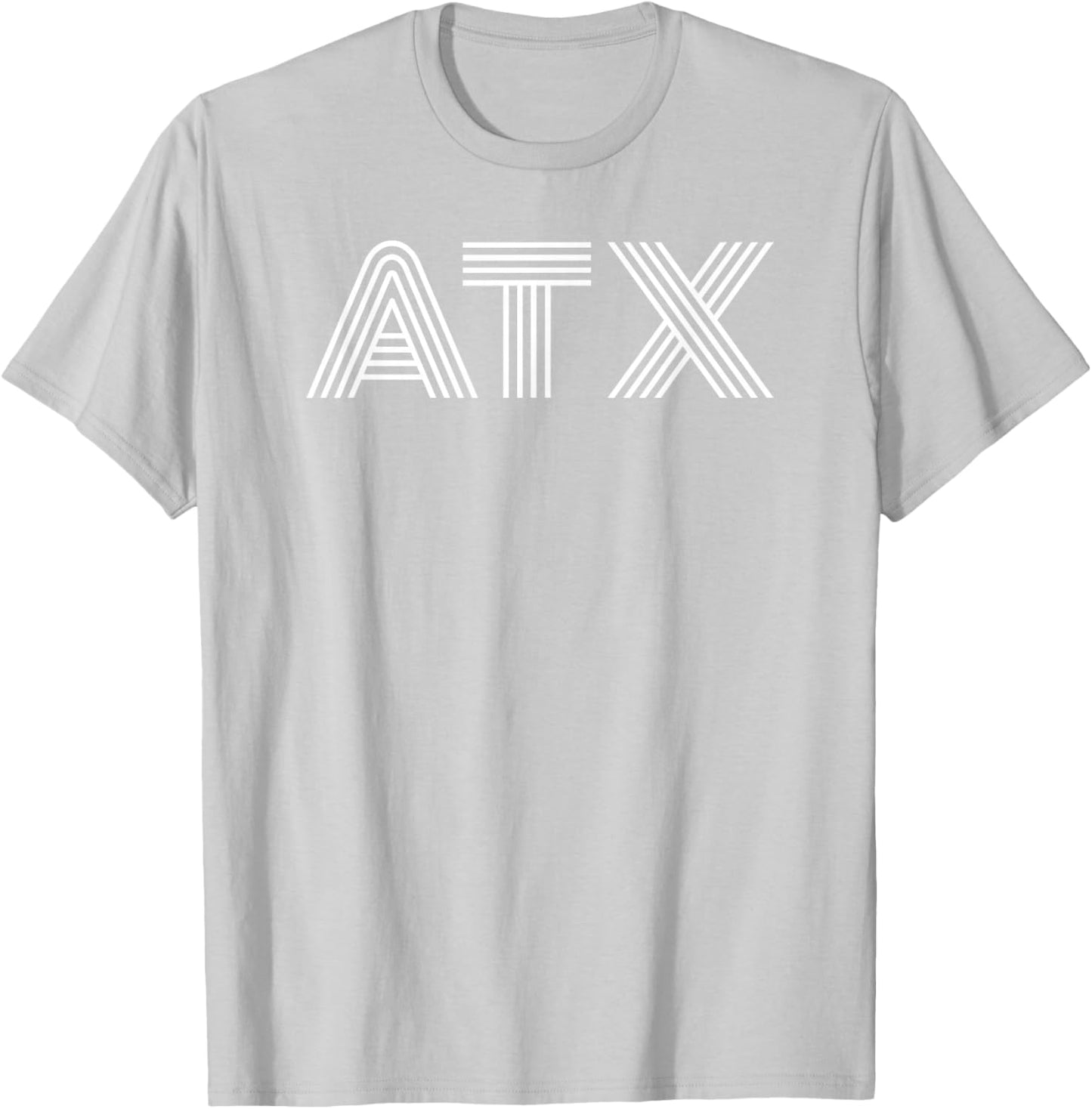 ATX/Austin TX Retro Design in White T-Shirt - T-Shirt | Ash