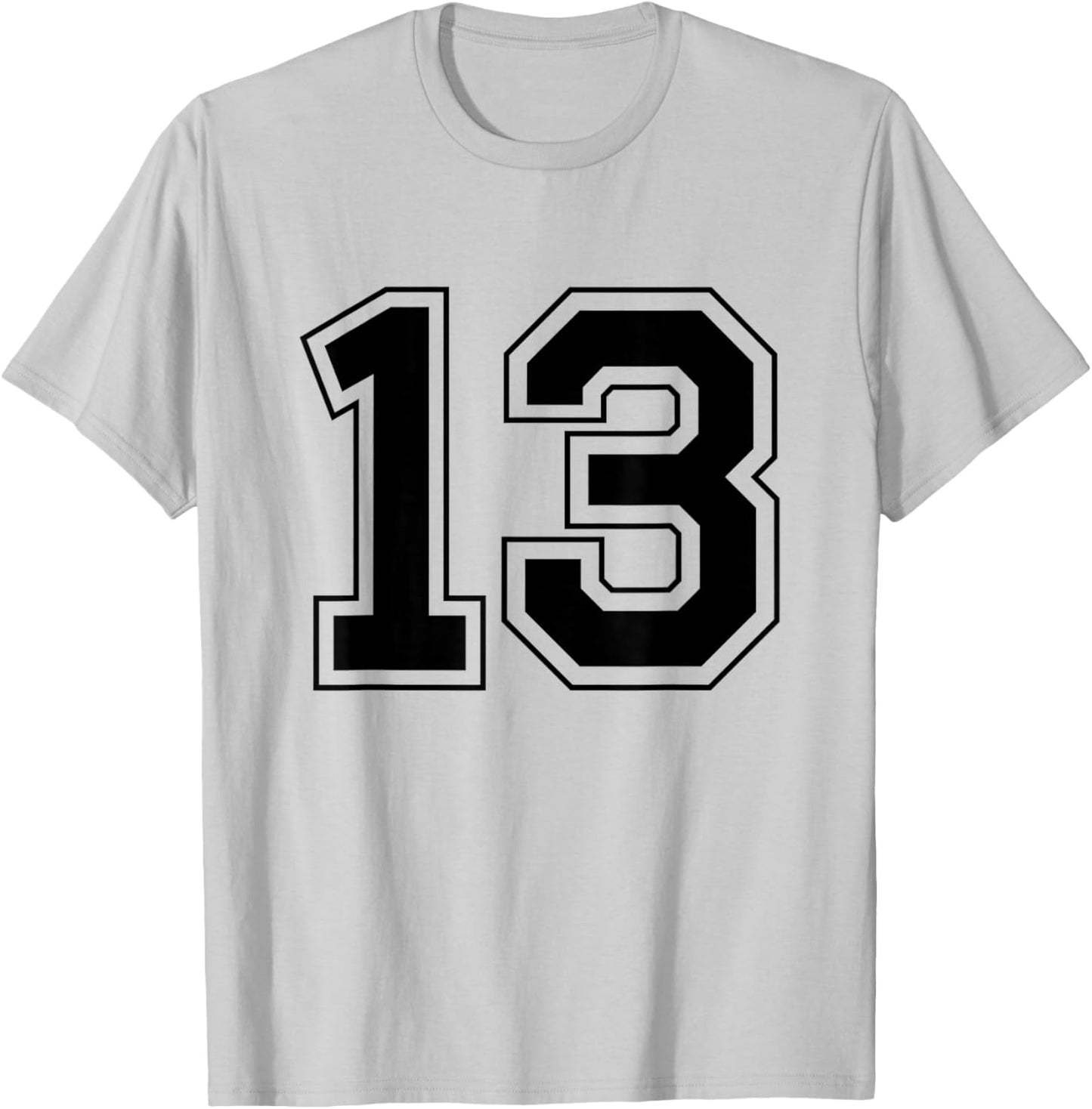 Number 13 T-Shirt - T-Shirt | Ash