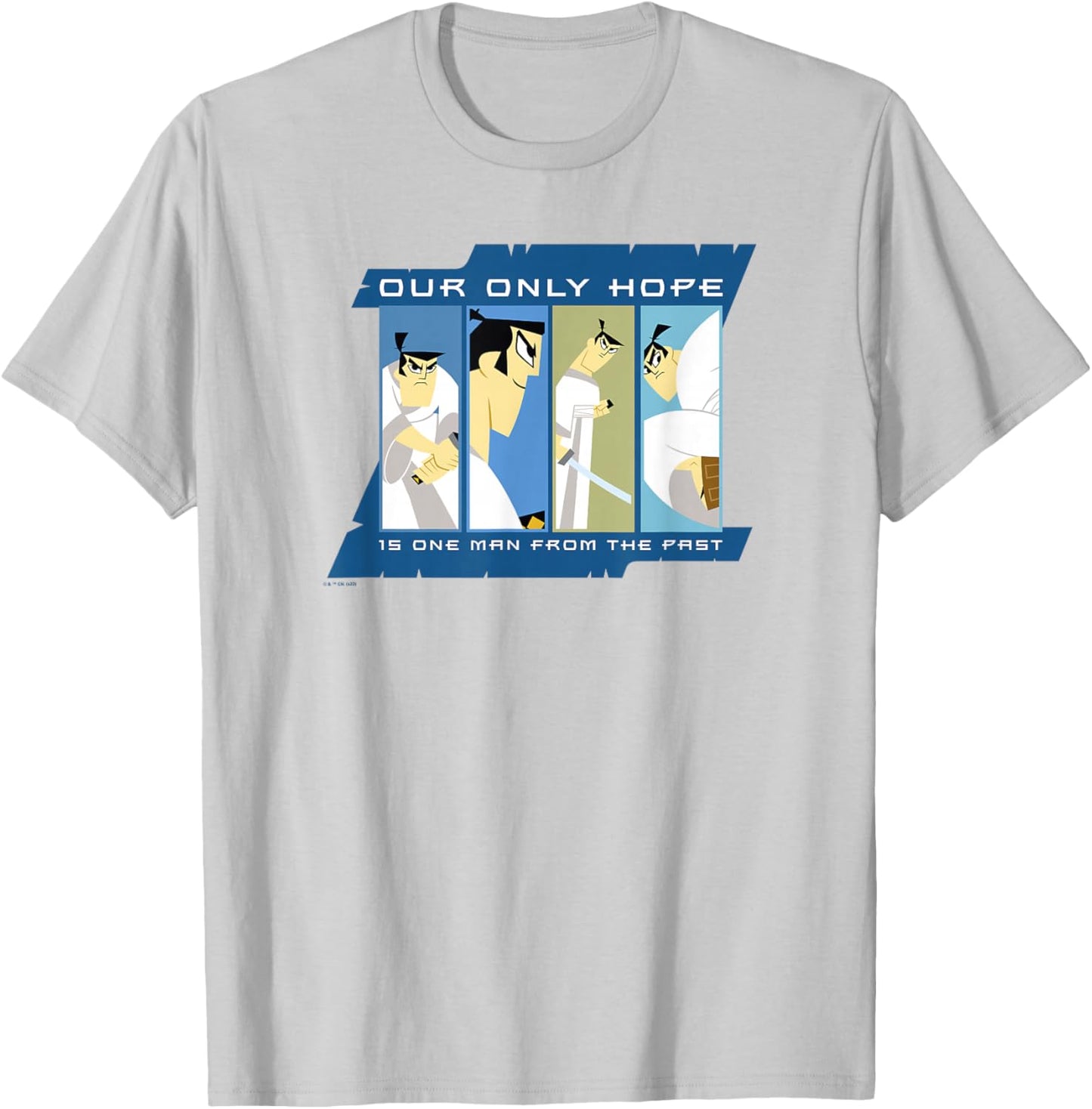 Samurai Jack Our Only Hope Is One Man From The Past T-Shirt - T-Shirt | Ash