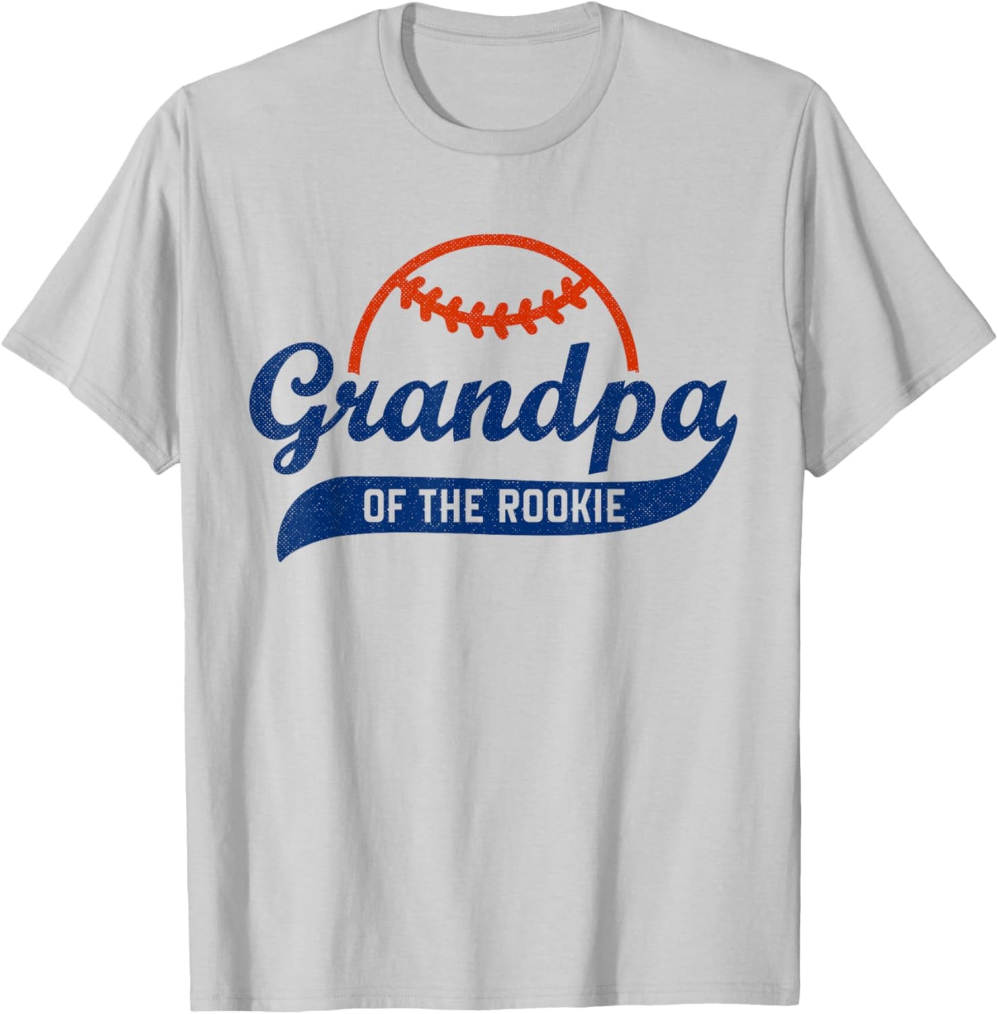 Funny Retro Baseball Grandpa of the Rookie T-Shirt - T-Shirt | Ash