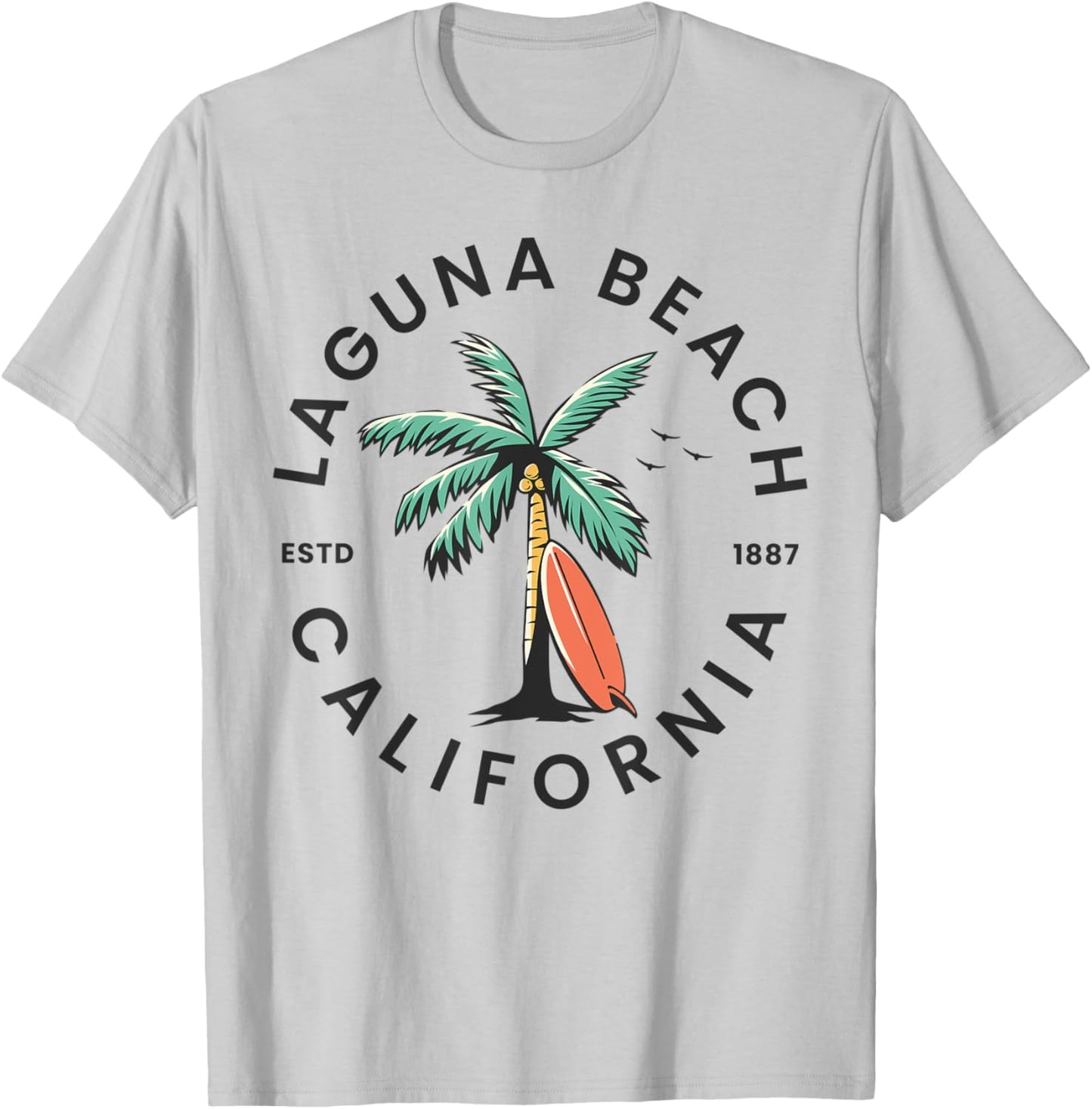 Laguna California Beach Surf Summer Vacation Women Kids T-Shirt - T-Shirt | Ash