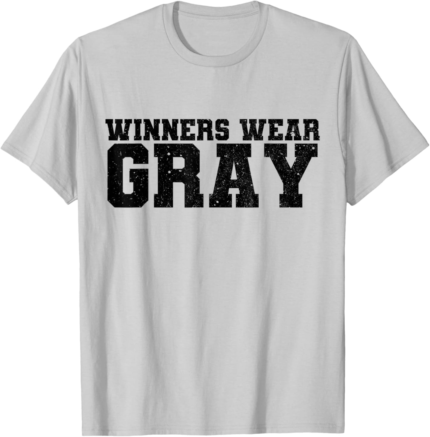 Winners Wear Gray Color War Camp Team Competition Group T-Shirt - T-Shirt | Ash