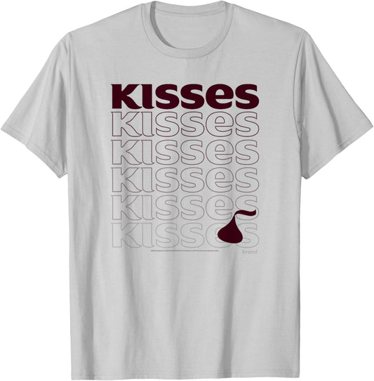 Hershey's Kisses Chocolate Name Stack T-Shirt - T-Shirt | Ash