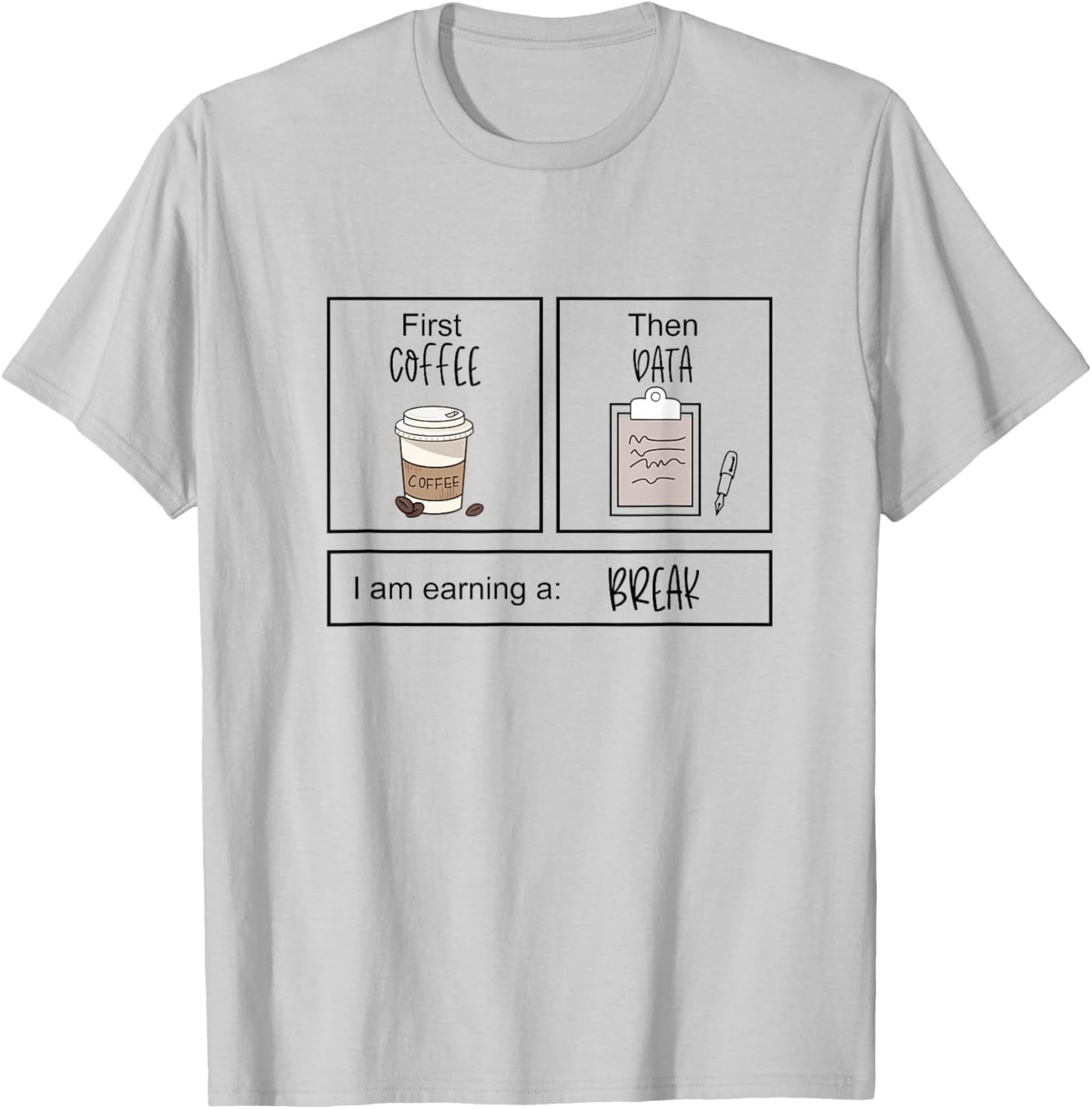 First Coffee Then IEP Teacher SPED Teacher Coffee Lover Gift Small T-Shirt - T-Shirt | Ash