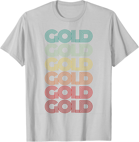 Retro Team GOLD Summer Camp War Game Sports Color 70's Women Kids T-Shirt - T-Shirt | Ash