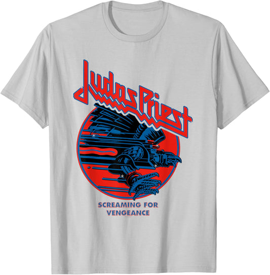 Judas Priest - Blue Eagle Screaming For Vengeance T-Shirt - T-Shirt | Ash