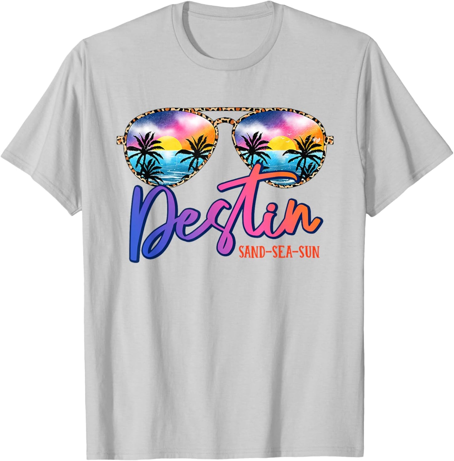 Sunglasses Destin Florida Beach Vacation Matching Family T-Shirt - T-Shirt | Ash