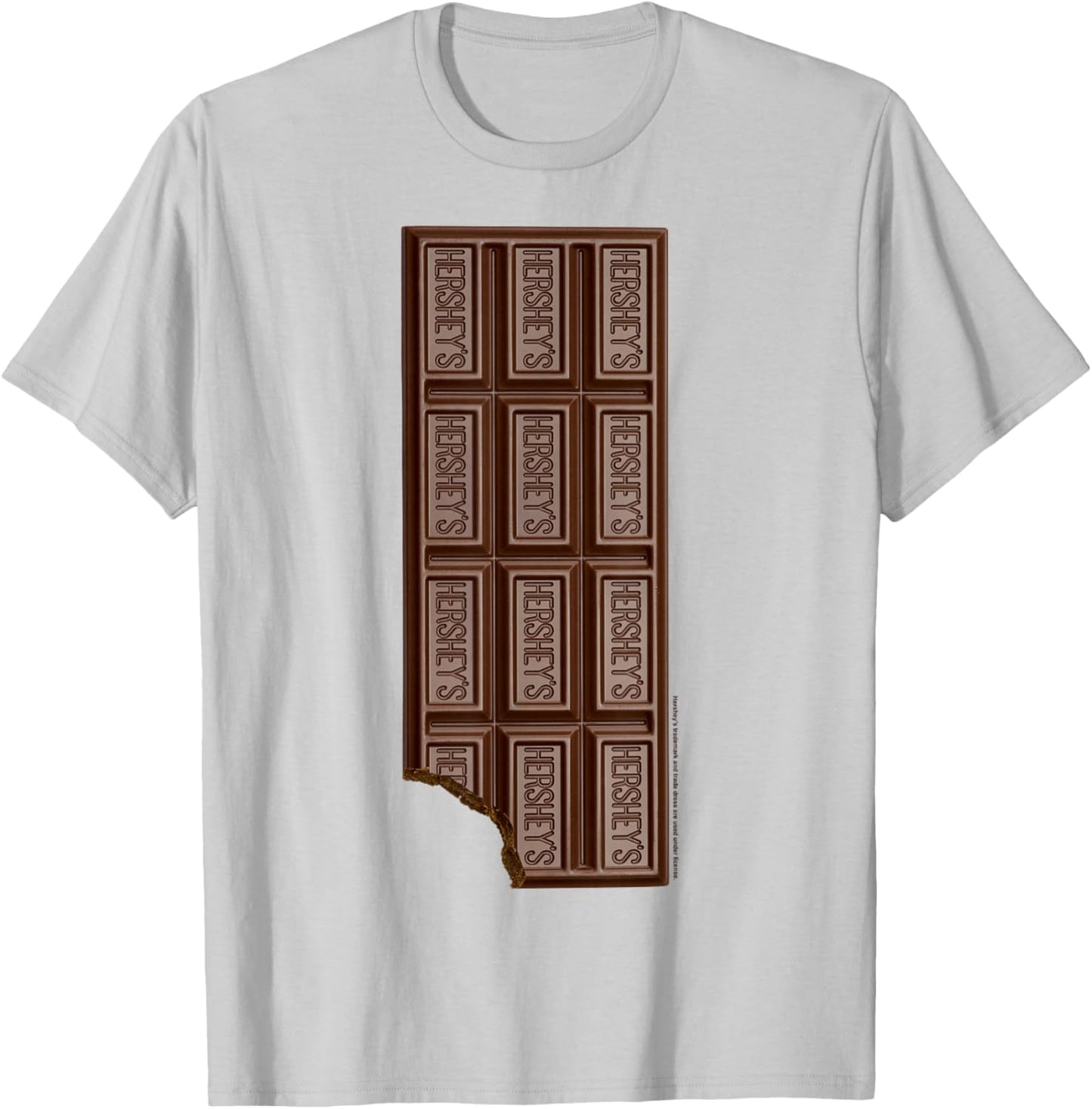 Hershey's Chocolate Bar Bitten T-Shirt - T-Shirt | Ash
