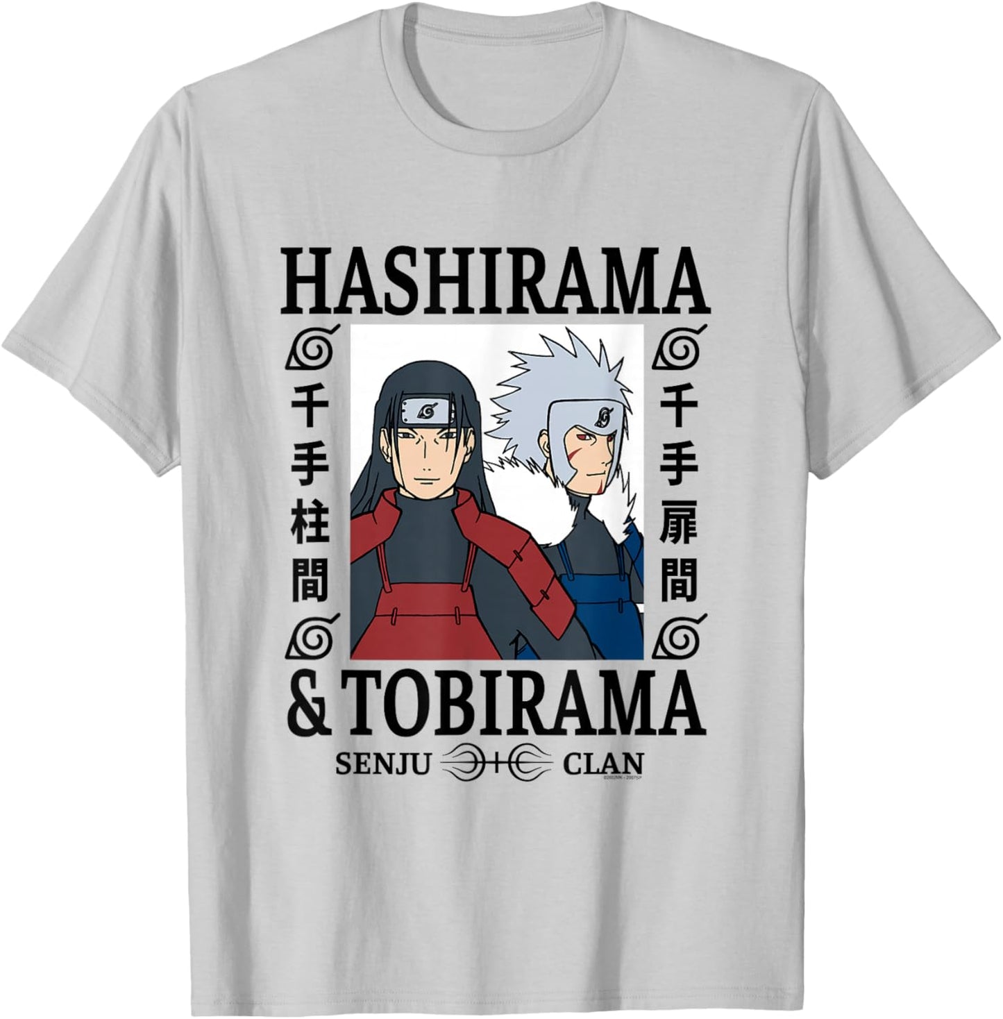 Naruto Shippuden Hashirama & Tobirama Senju Clan Anime T-Shirt - T-Shirt | Ash