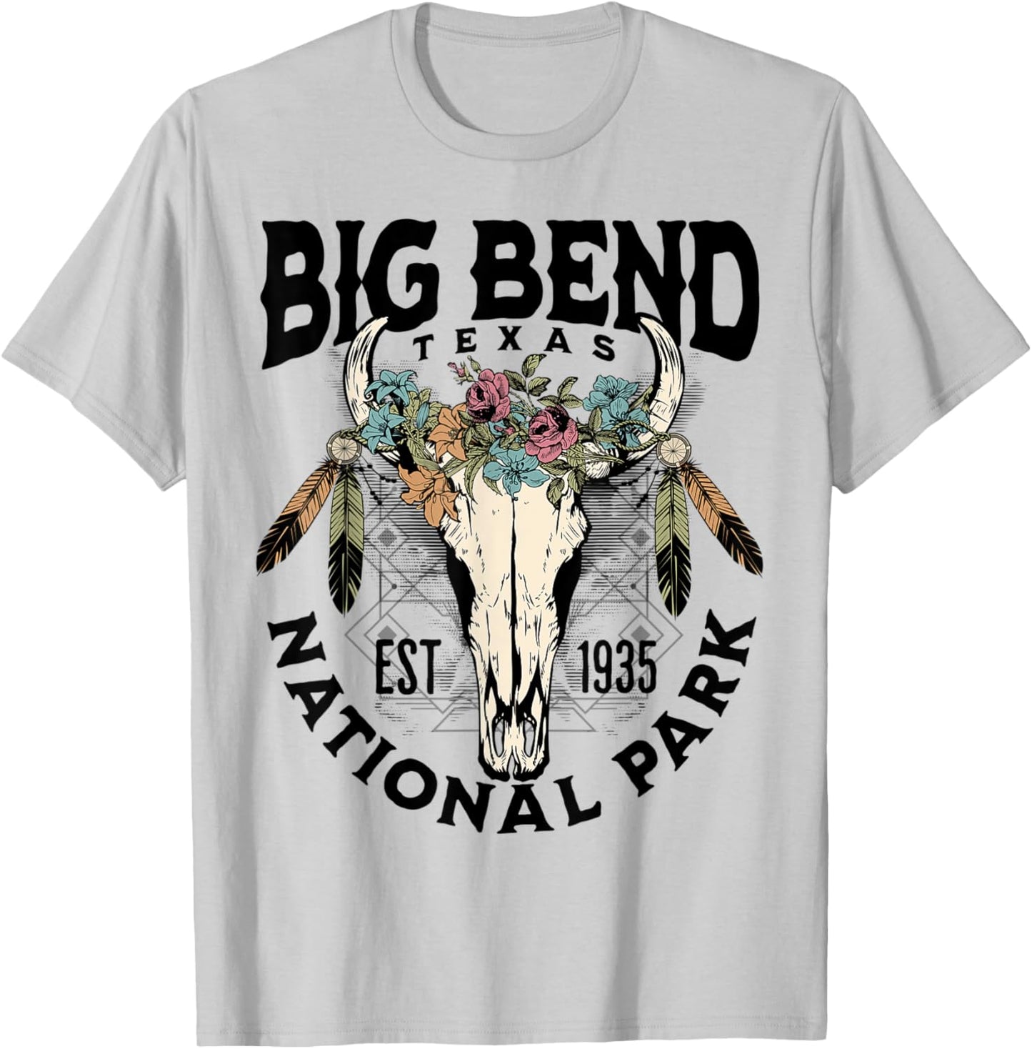 Big Bend National Park Texas Nature Outdoors T-Shirt - T-Shirt | Ash