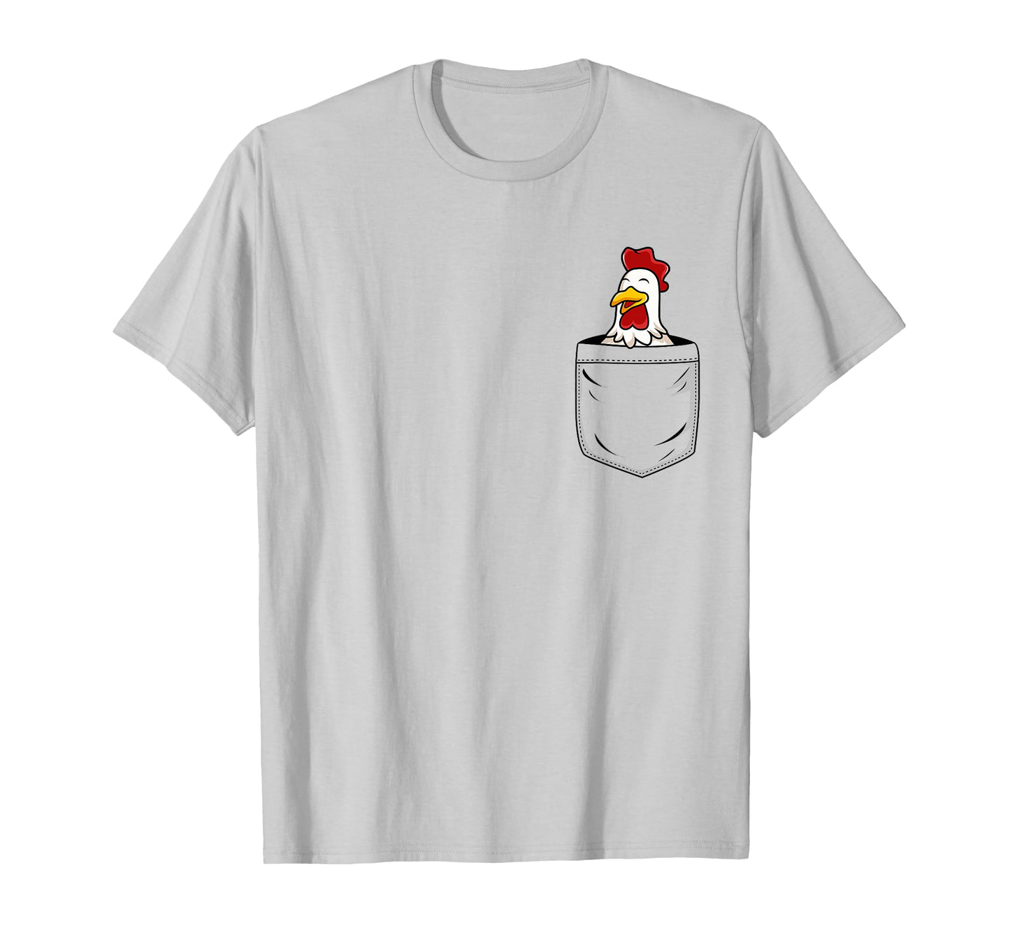 Chicken Lovers Cute Funny Chicken In Pocket T-Shirt