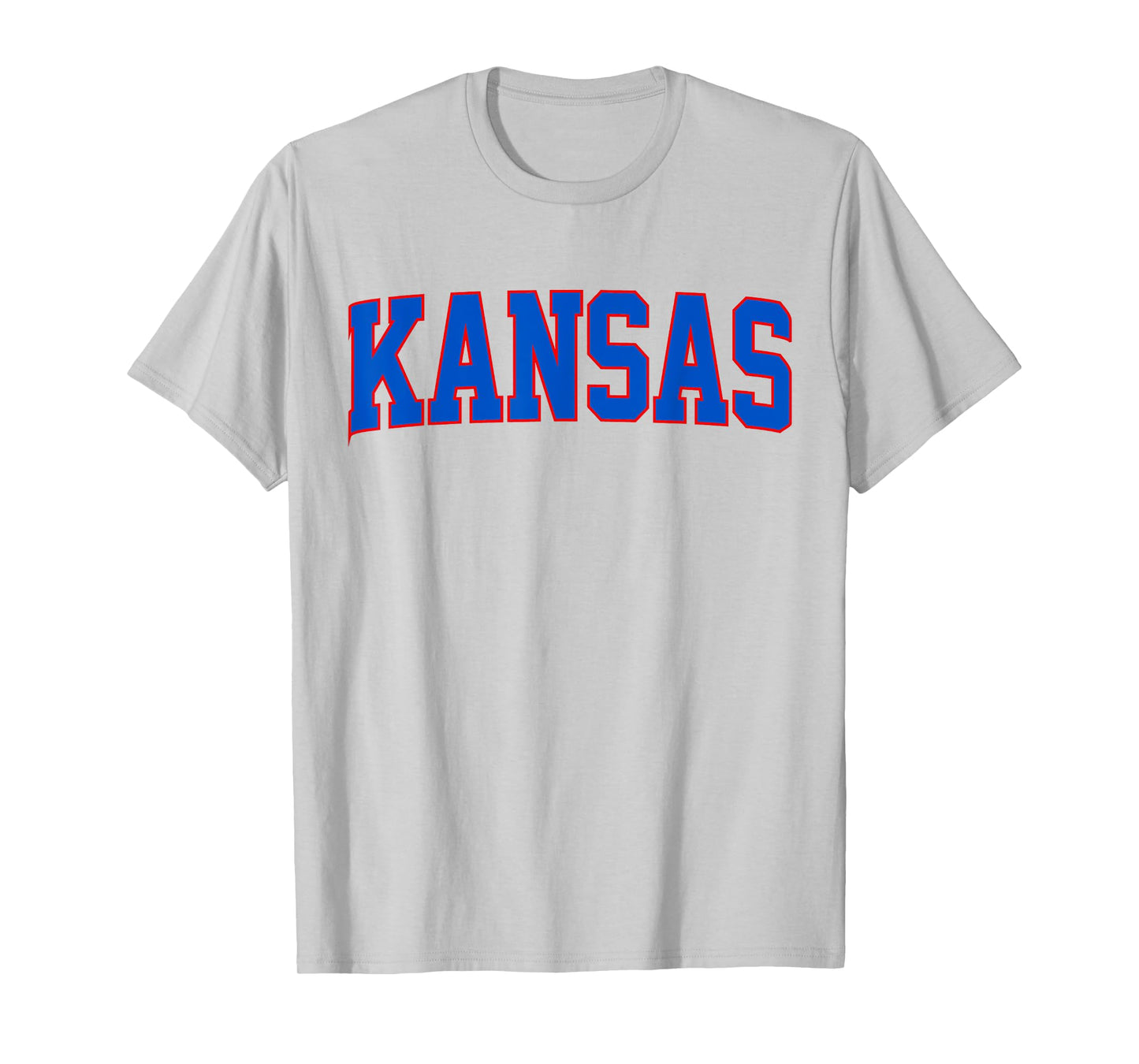Vintage Kansas Men Retro Blue Kansas Throwback Blue Crimson T-Shirt