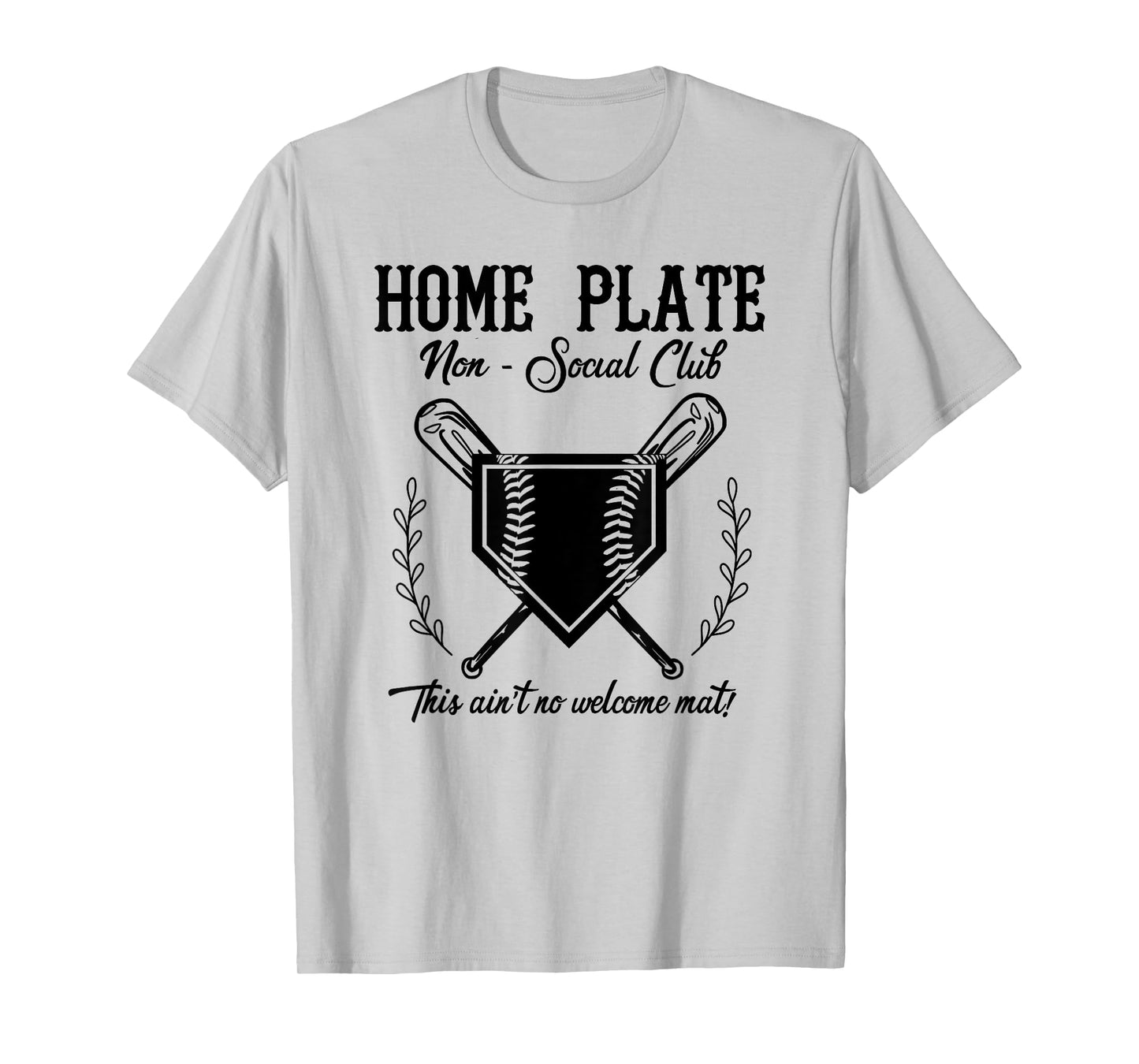 Girl's Softball Catcher Non Social Club Not A Welcome Mat T-Shirt