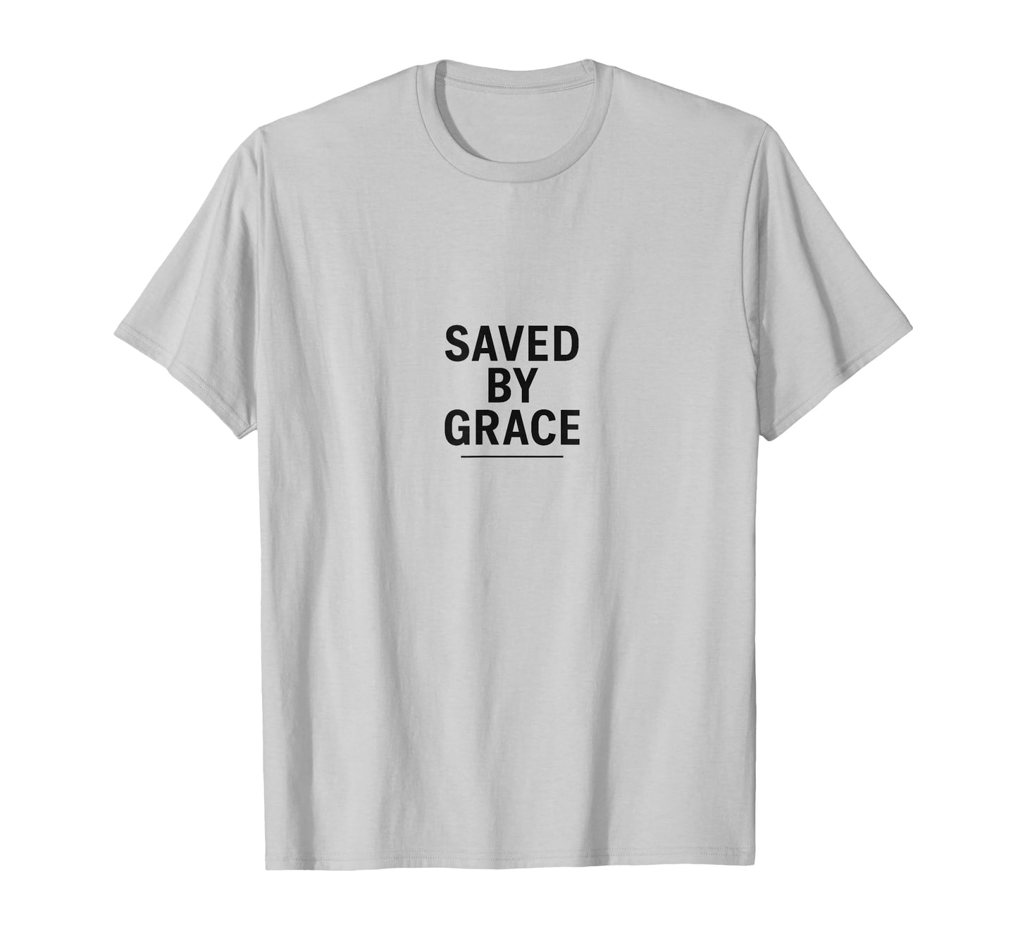 Saved by Grace Minimalist Christian Graphic T-Shirt