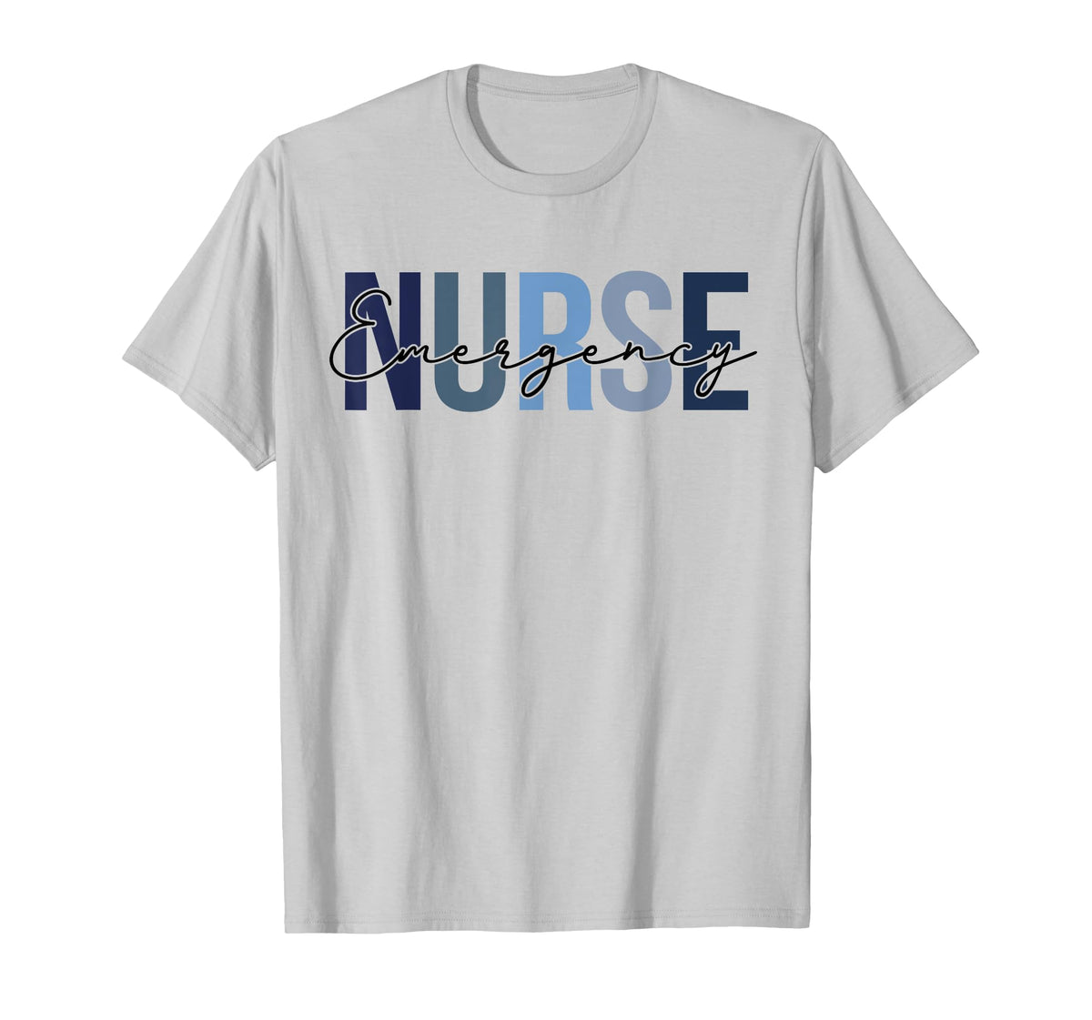 Cute Nurse Apparel Leopard Emergency Nurse Retro T-Shirt for Women, White, Small