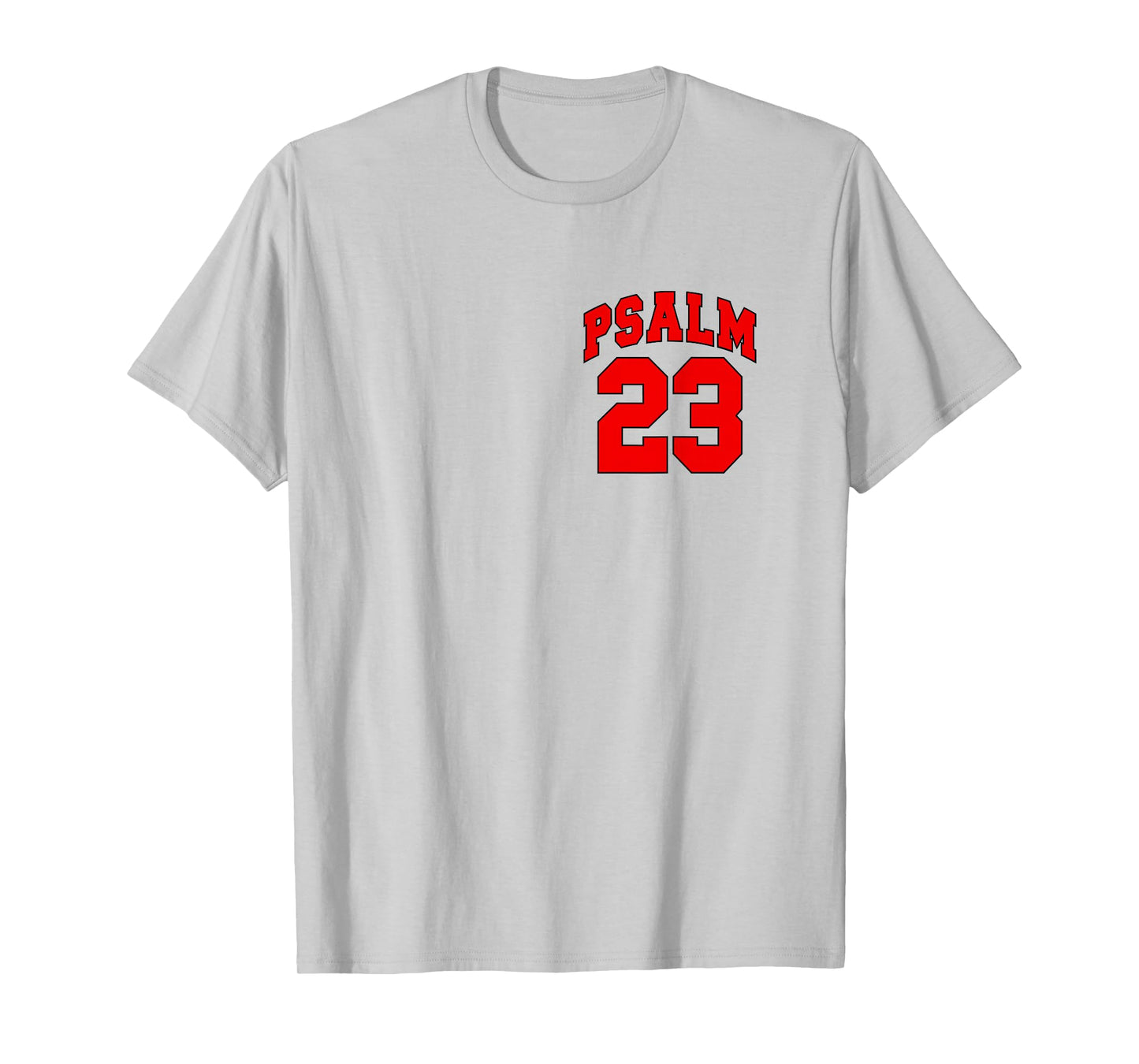 Front Back Designs, Psalm 23 - Lord is My Shepherd Christian T-Shirt