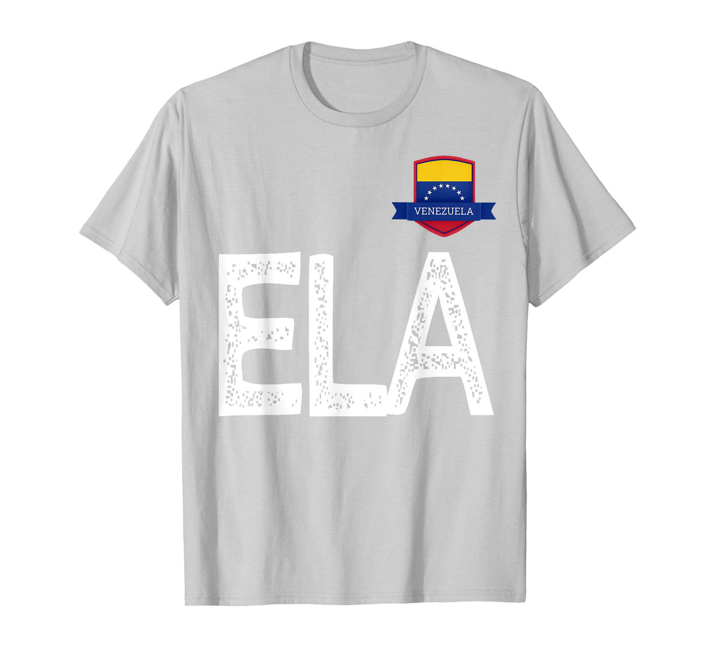 Venezuela Human-Flag Letter E and L and A Venezuela T-Shirt