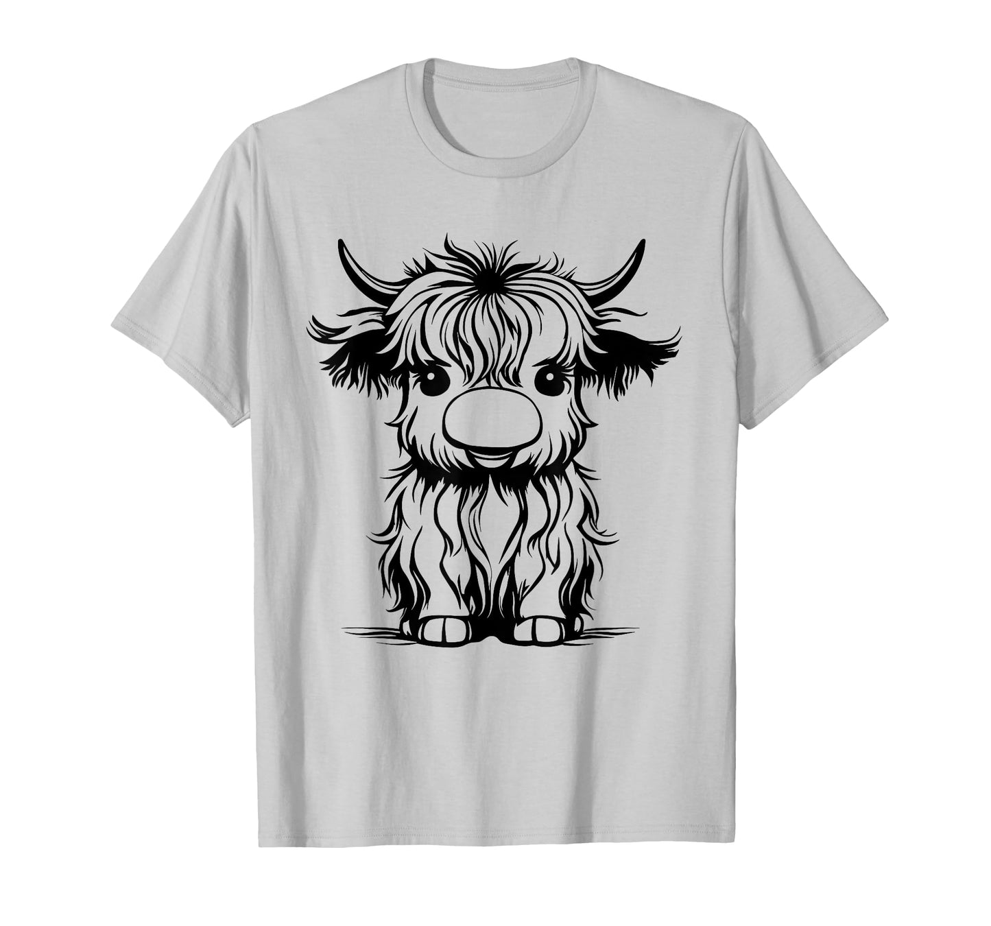 Cute Highland cattle Cow Funny Highland Cow T-Shirt