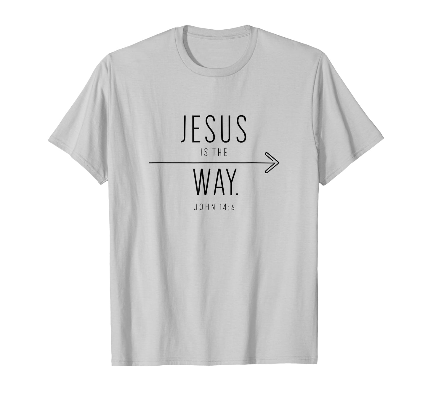 Jesus is The Way John 14:6 Christian Minimalist T-Shirt