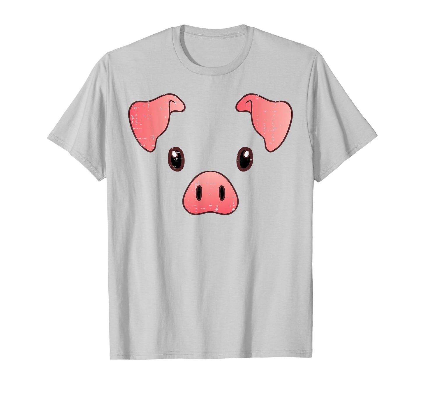 Pig Face Costume Cute Hog Halloween Animal Kids Women Men T-Shirt