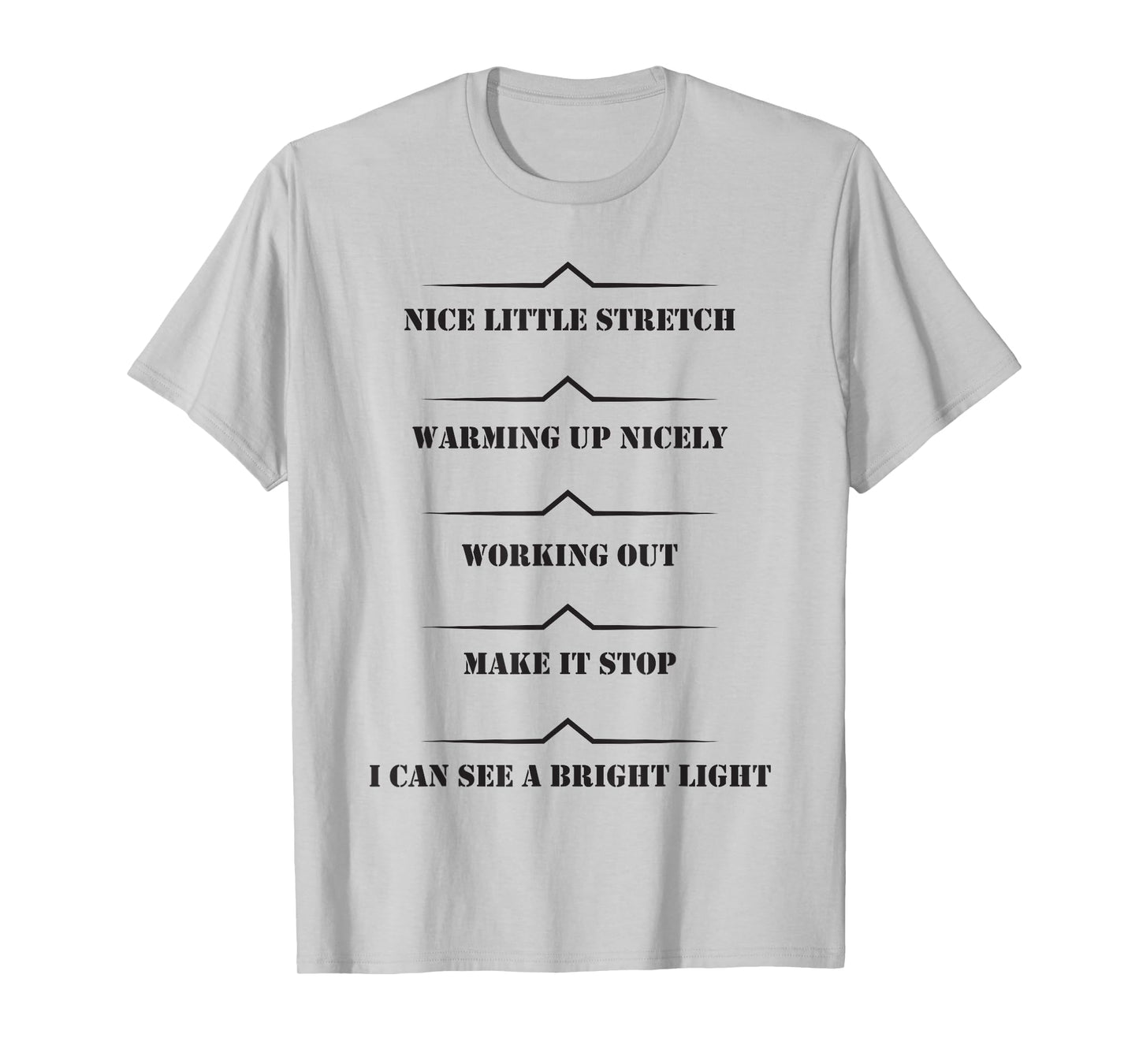 Workout Sweat Progress Marker T-Shirt, Fun Gym Shirts T-Shirt