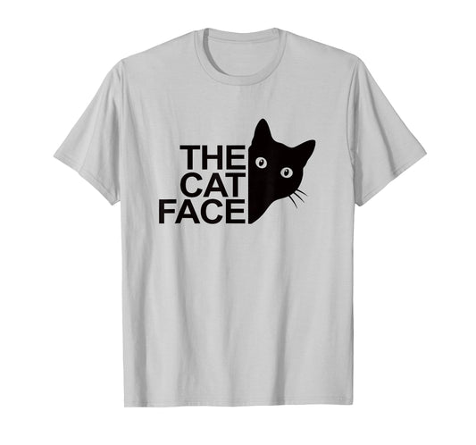 The Cat Face Funny Design Women Men Girl Boy Cute Kitty T-Shirt