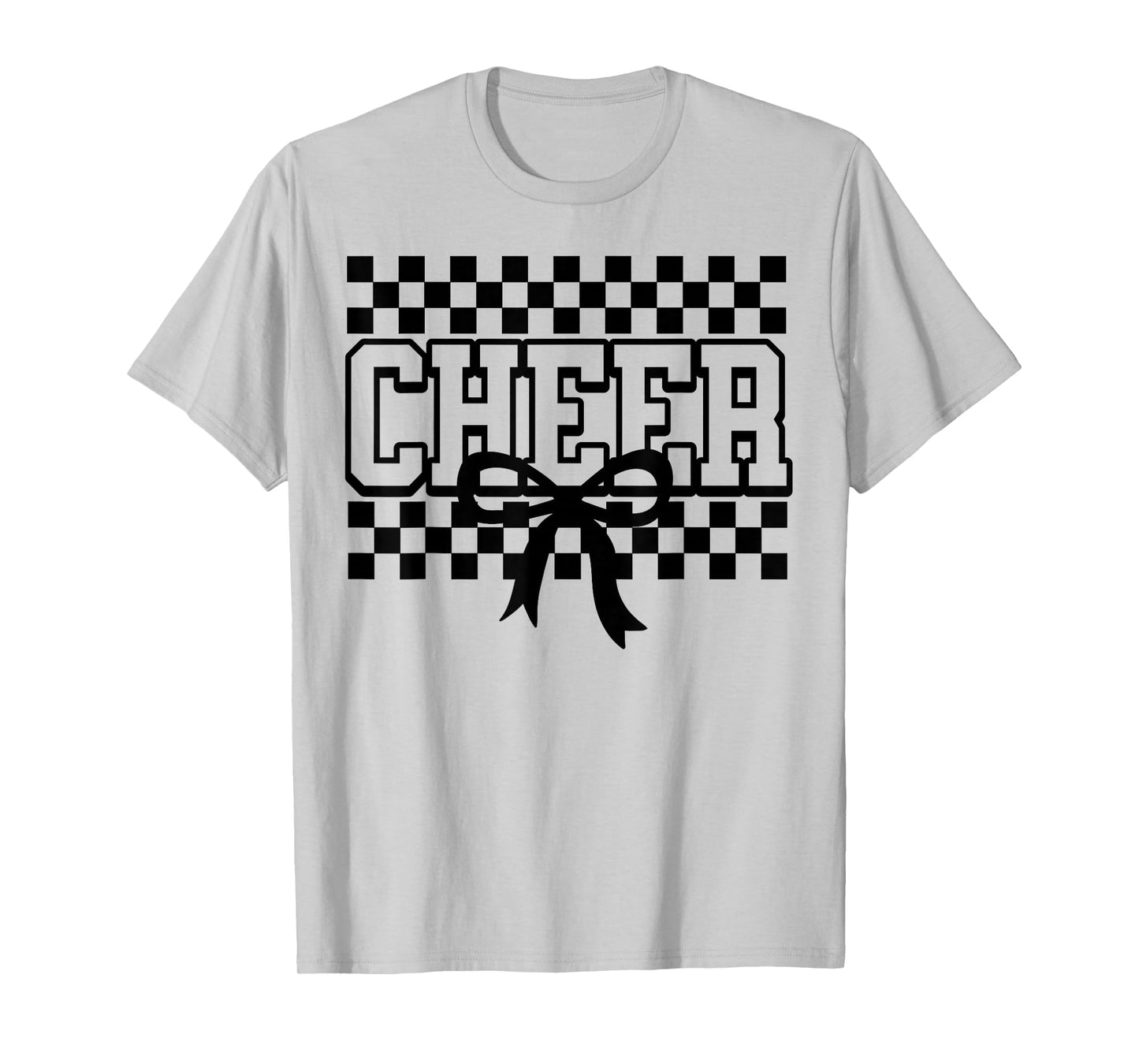 Checkered Cheer Cheerleading for Cheerleader Youth BFF Squad T-Shirt