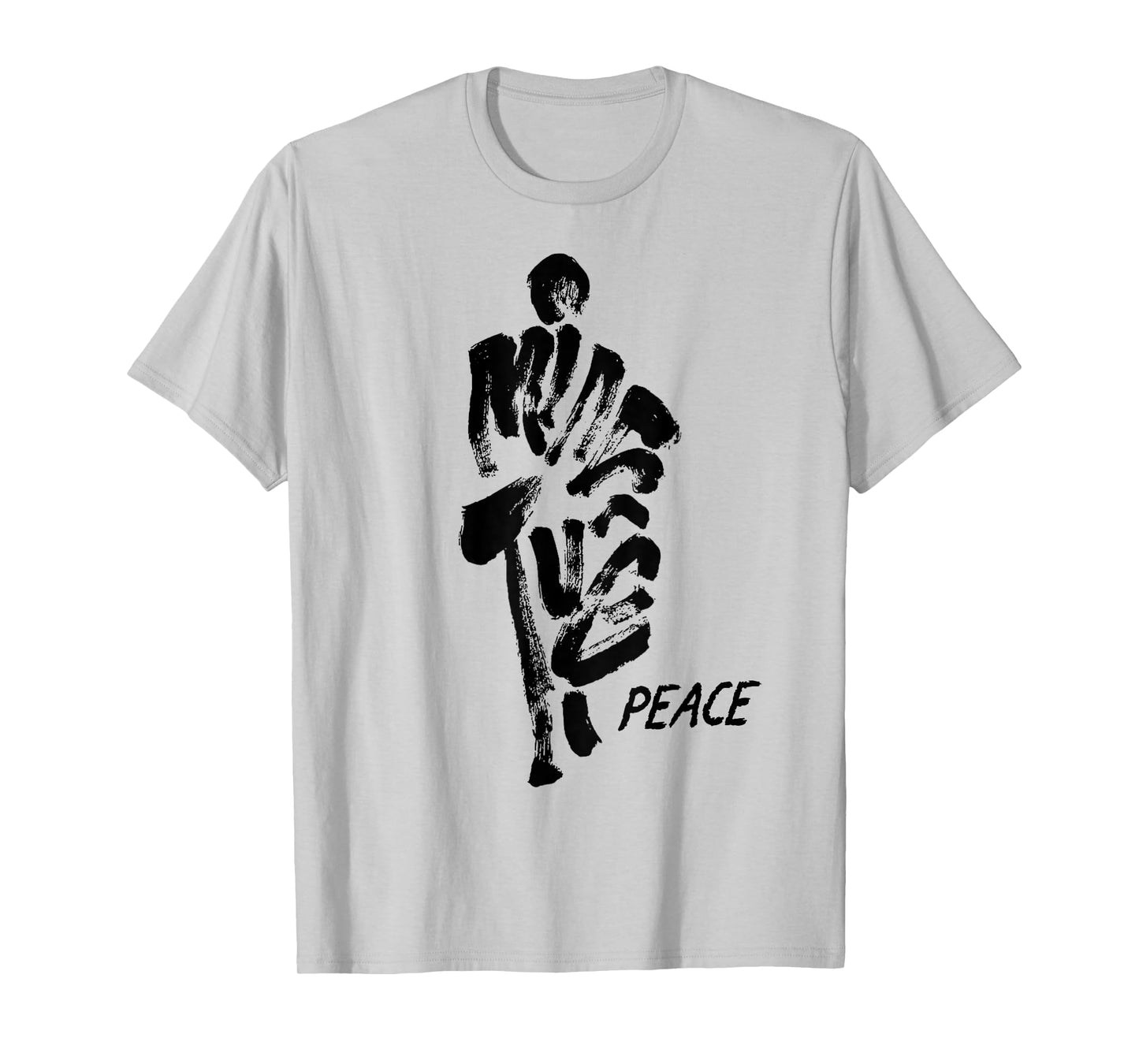 Thich Minh Tue Vietnamese Buddha Peace Lotus Calligraphy T-Shirt