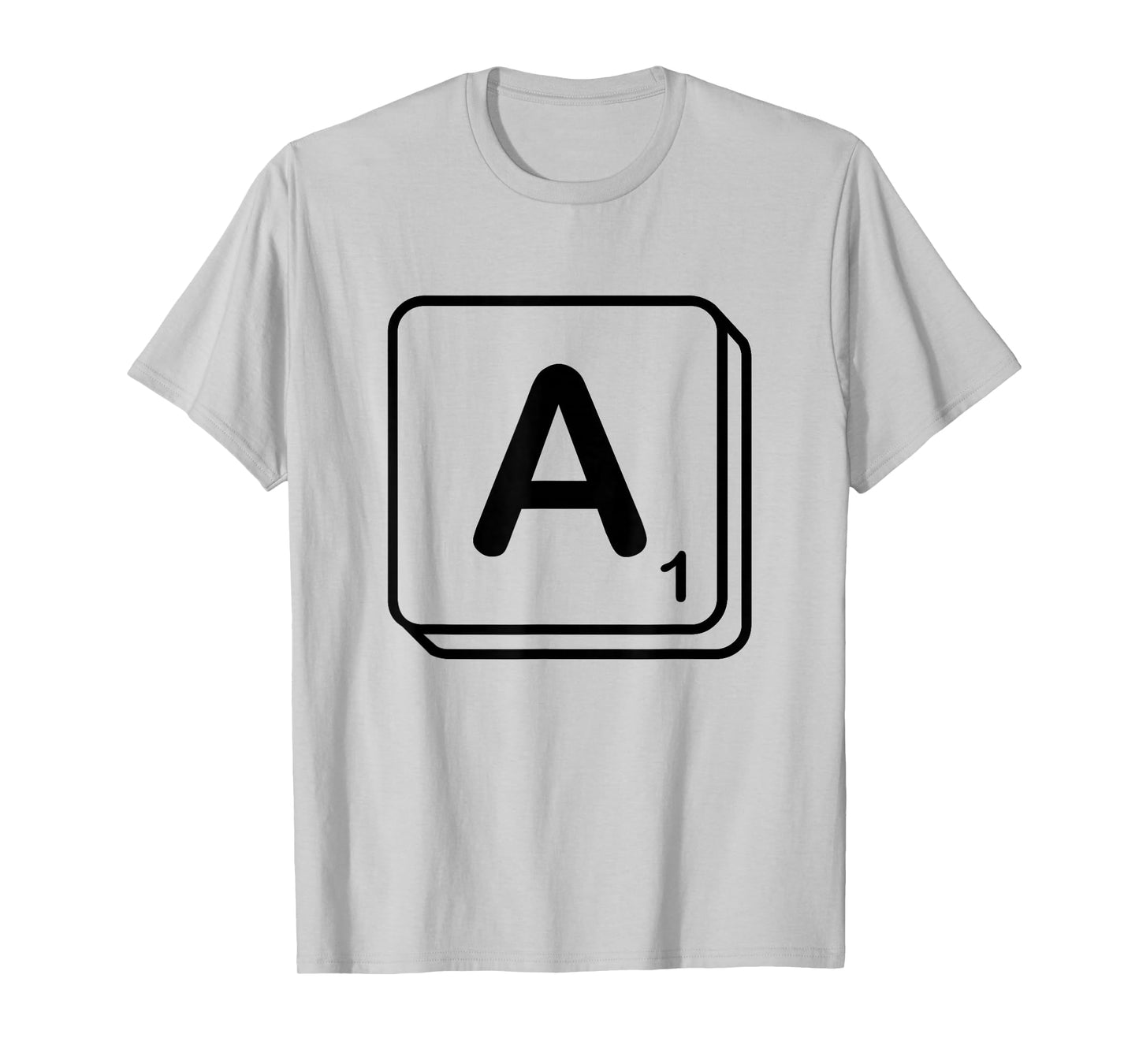 Letter A Word Game Tile T-Shirt