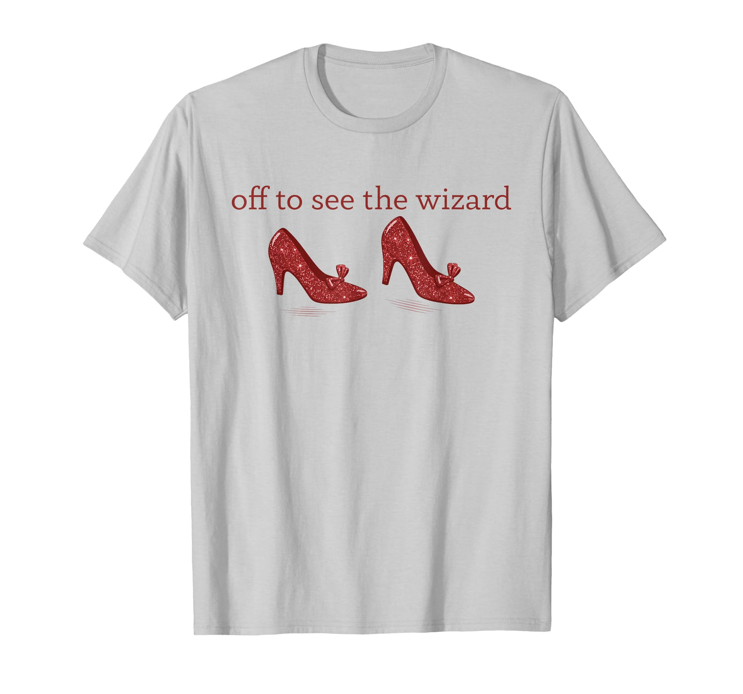 Off to See The Wizard Vintage Ruby Red Slippers Women Girls T-Shirt
