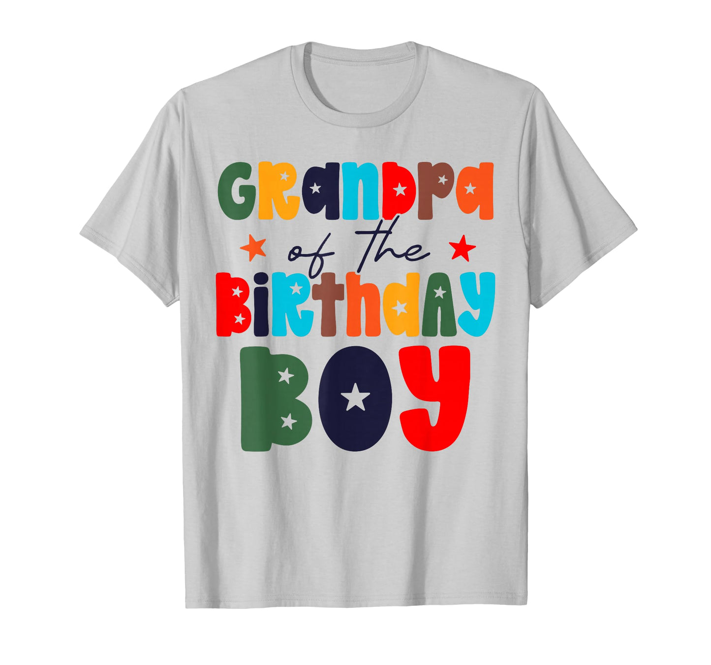 Grandpa of The Birthday Boy Matching Family Birthday Party T-Shirt