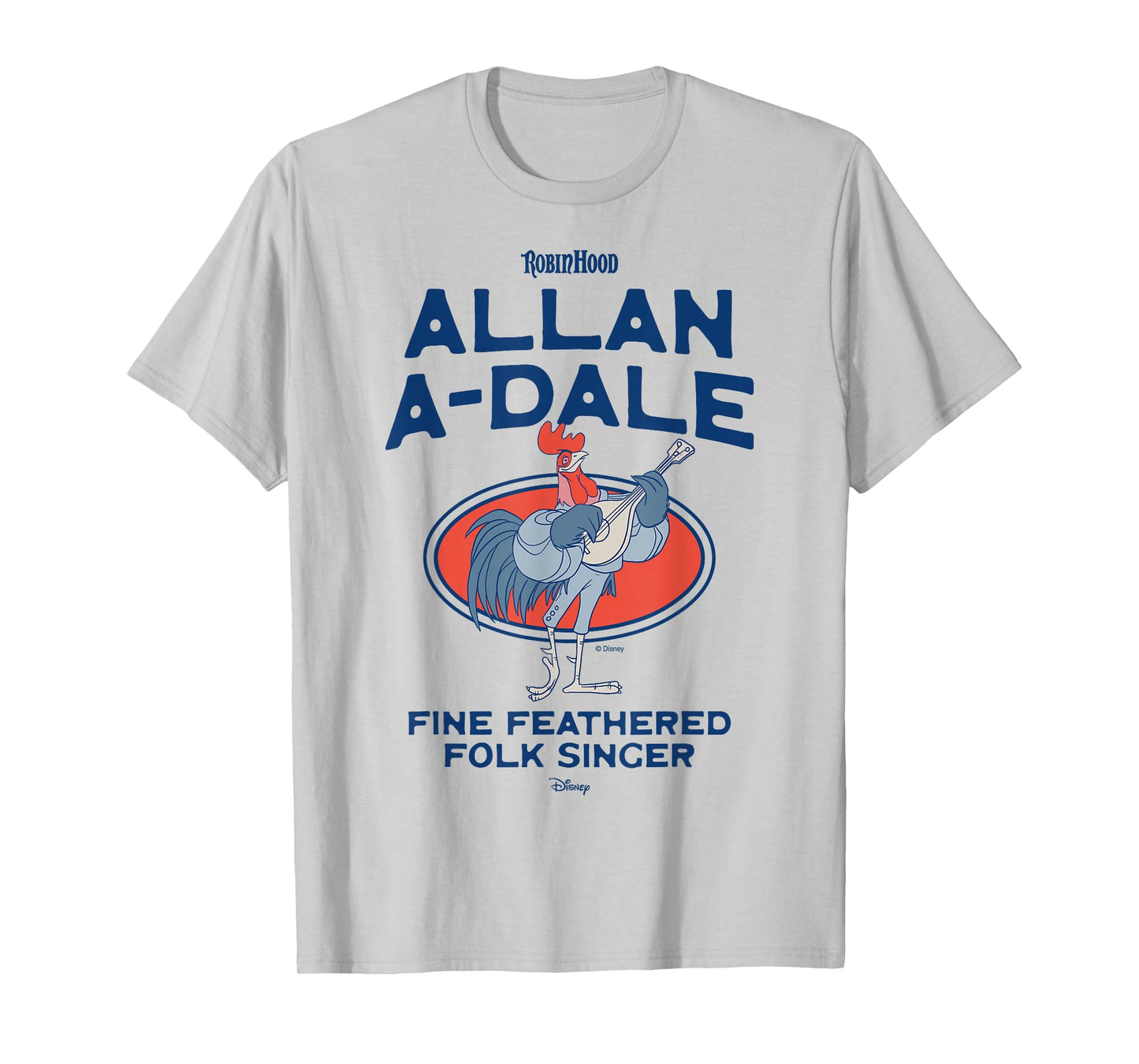 Disney Robin Hood Allan-A-Dale Folk Singer Retro T-Shirt