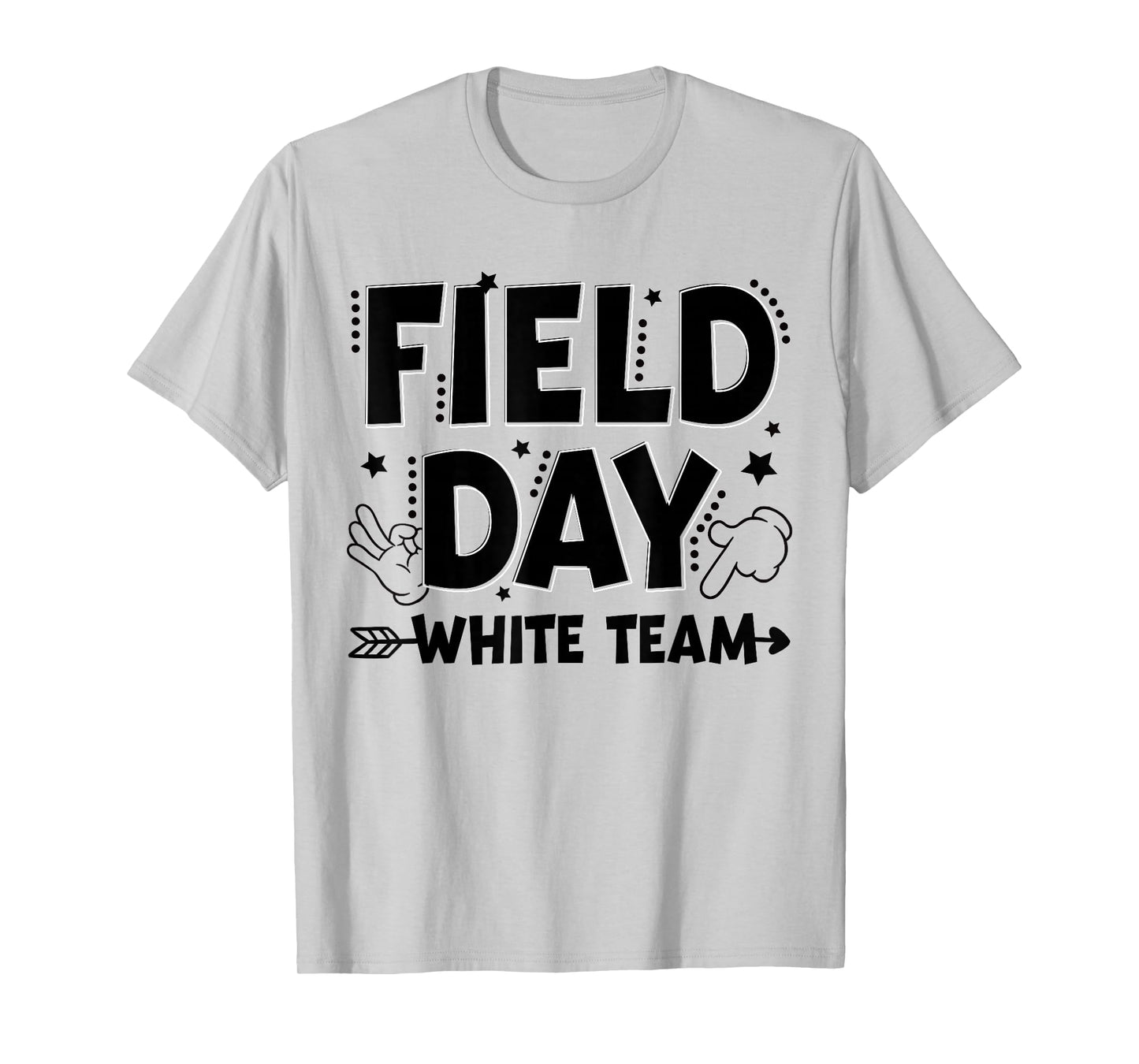 White Team Field Day Color Game Competition Men Women Kid T-Shirt