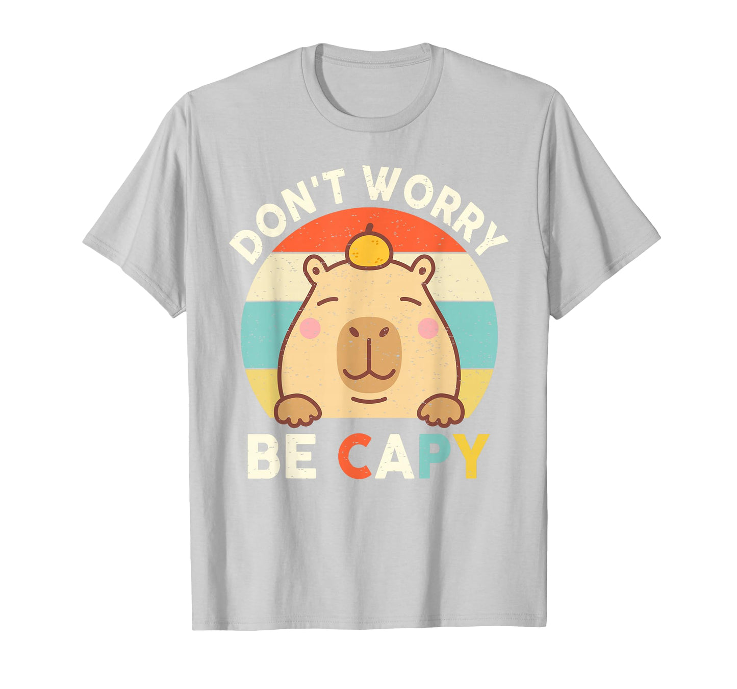 Capybara Shirt Kids Toddler Boys Girls Don’t Worry Be Capy T-Shirt