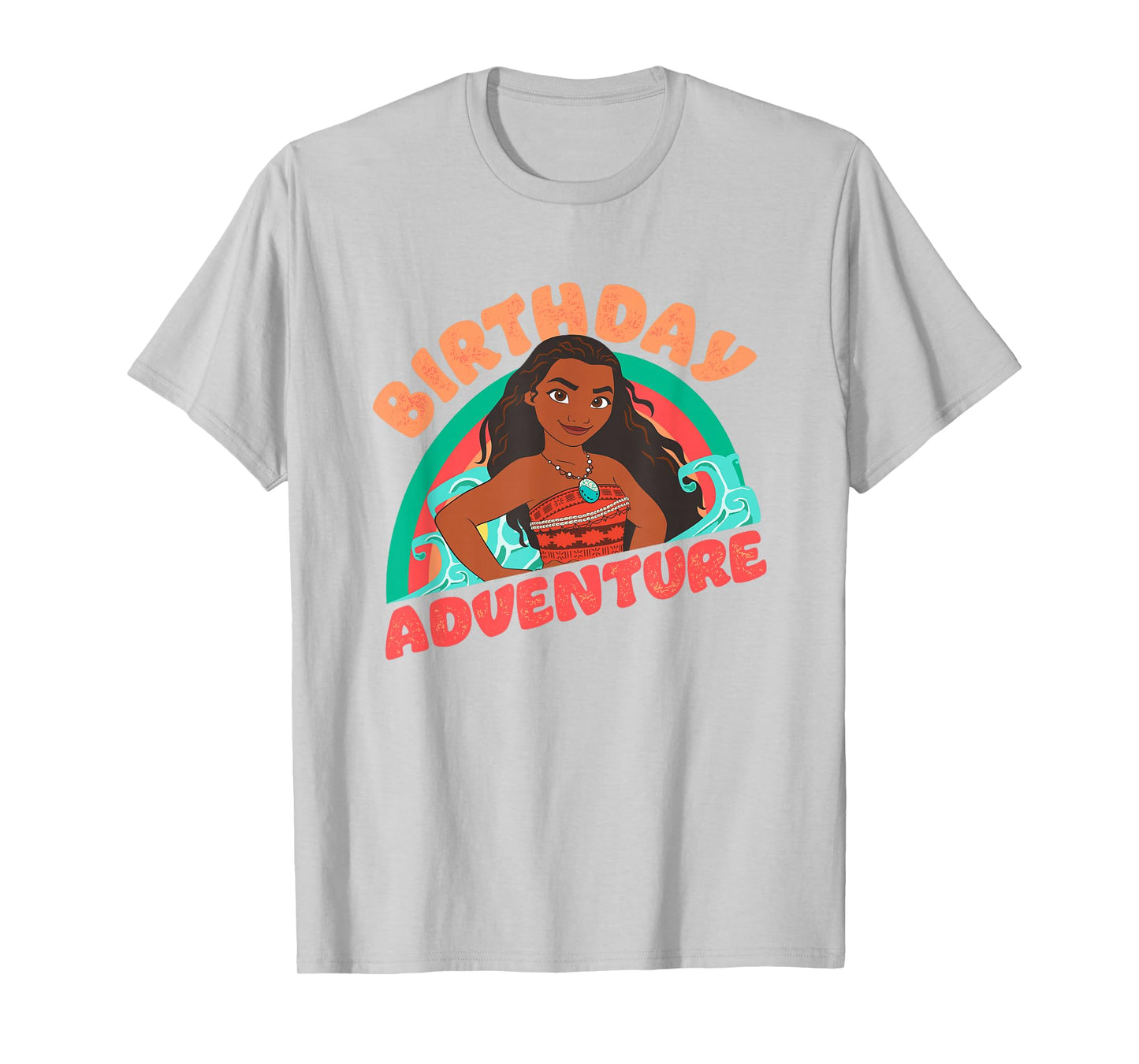 Disney Moana Brave Moana Birthday Adventure Big Chest Logo T-Shirt