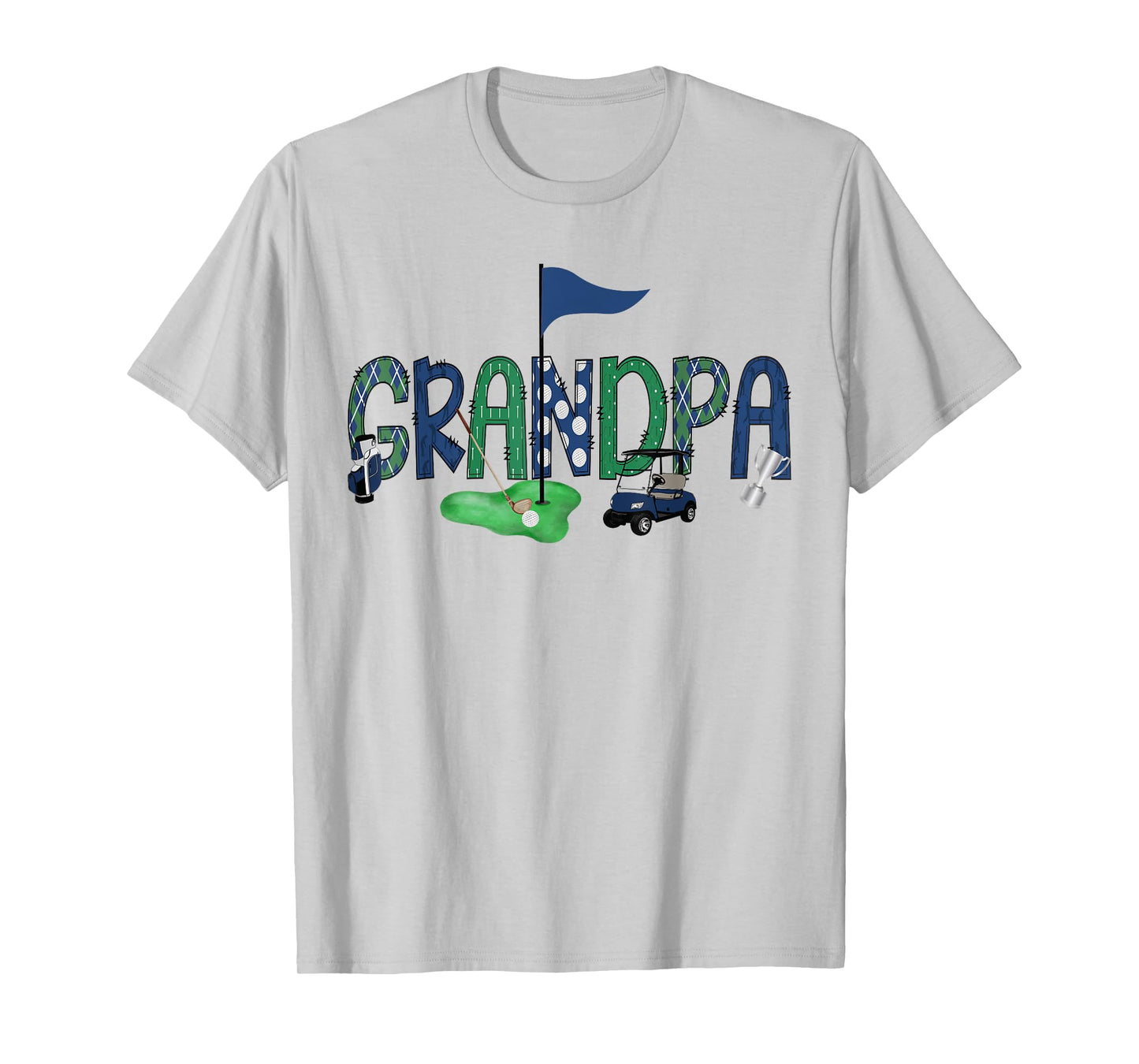 Grandpa Of The Birthday Boy Hole in One Golf Sport Matching T-Shirt