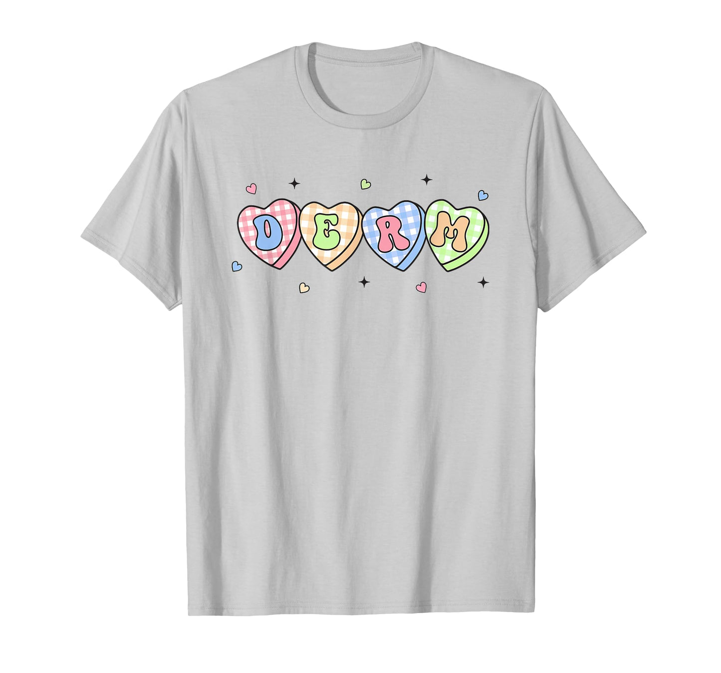 Women Dermatology Valentine's Day Derm Team Dermatologist T-Shirt