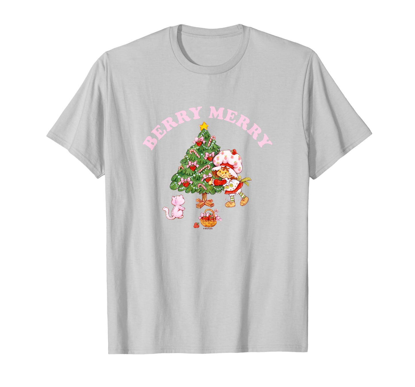 Strawberry Shortcake Christmas Berry Merry Decorating Tree T-Shirt