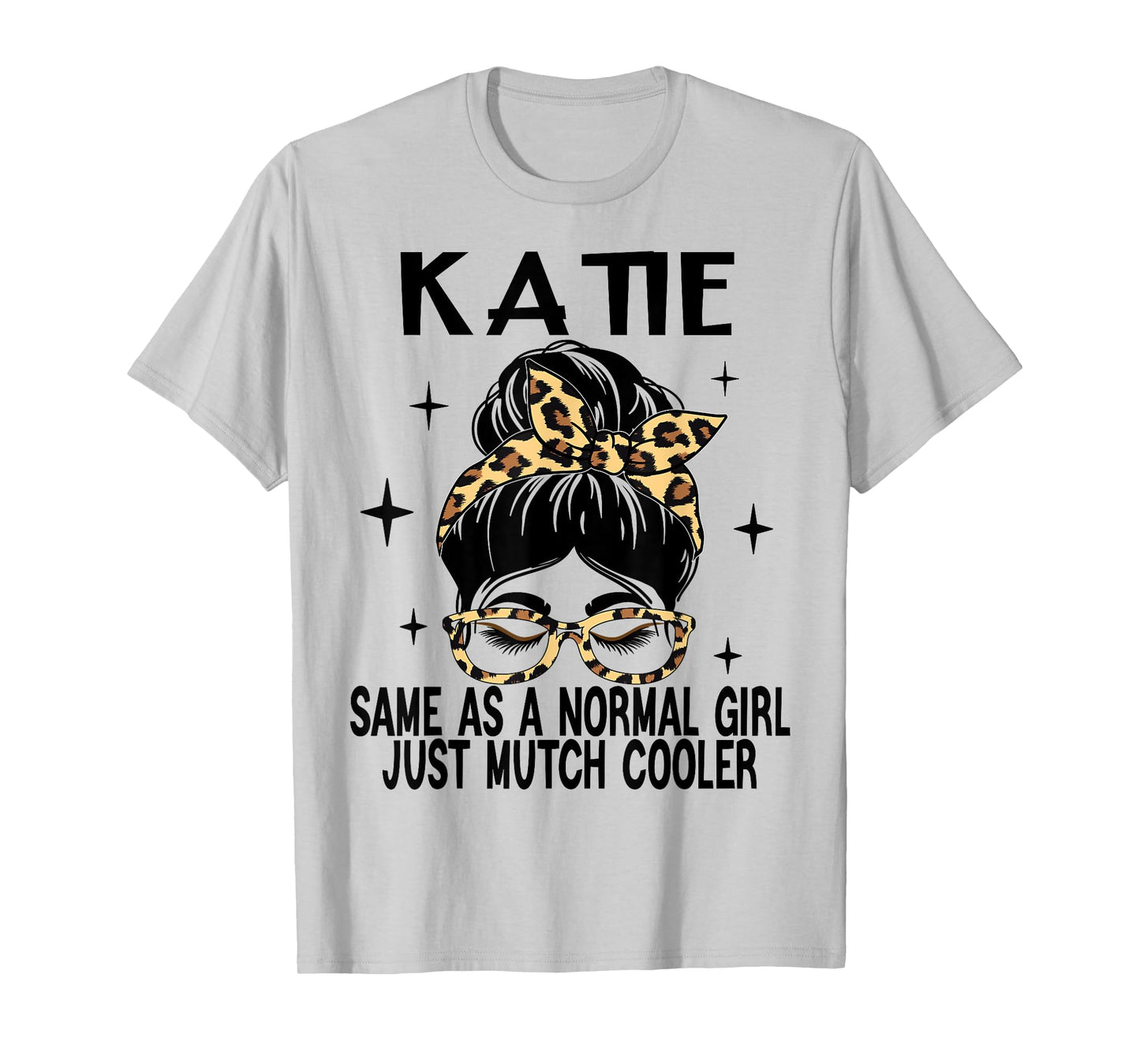 SwiftStyle Apparel KATIE Costume Cute Definition Personalized Name KATIE T-Shirt, Small, Grey