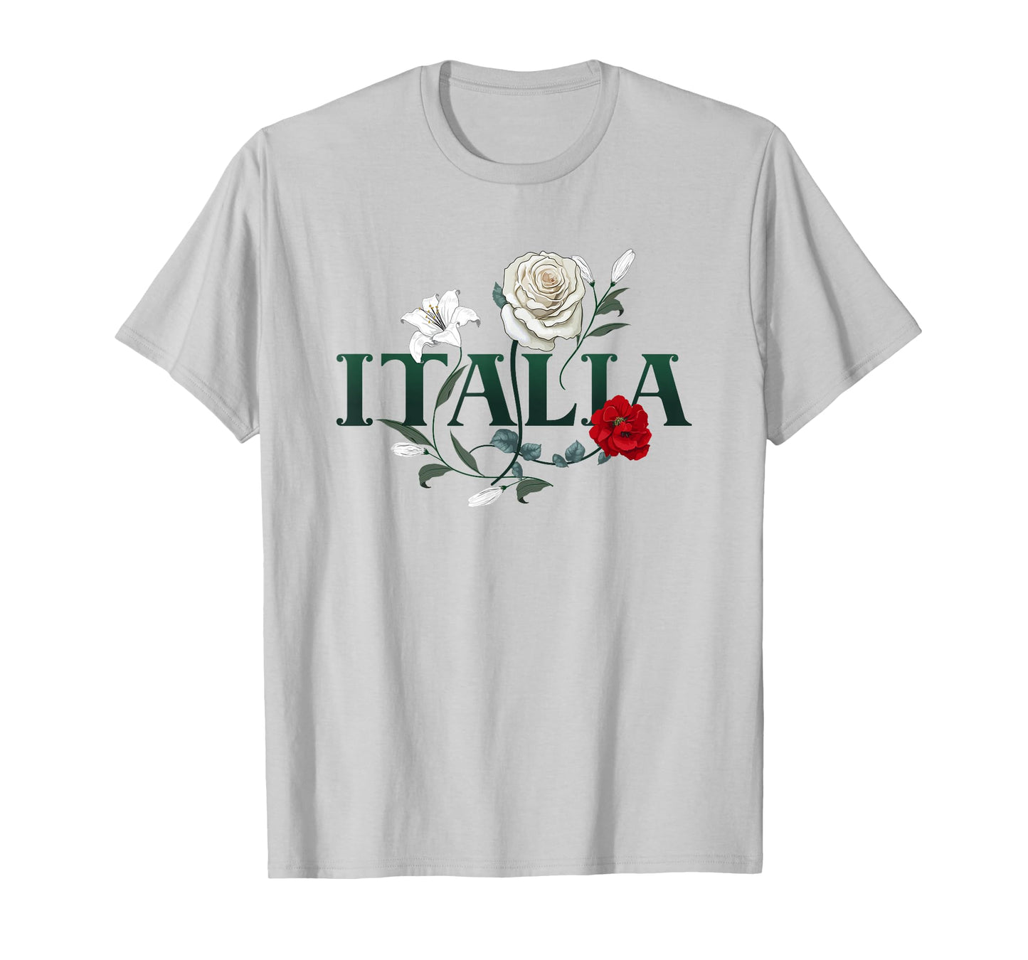 Flowers of Italy - Vintage Style Minimalist Boho T-Shirt