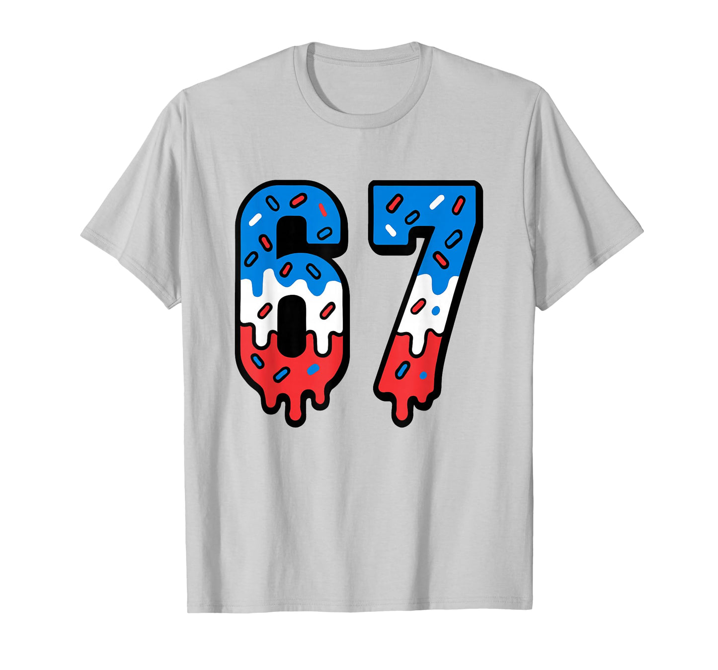 Six Seven Drippy Ice Cream Sports 67 Cool Meme Men Women Kid T-Shirt