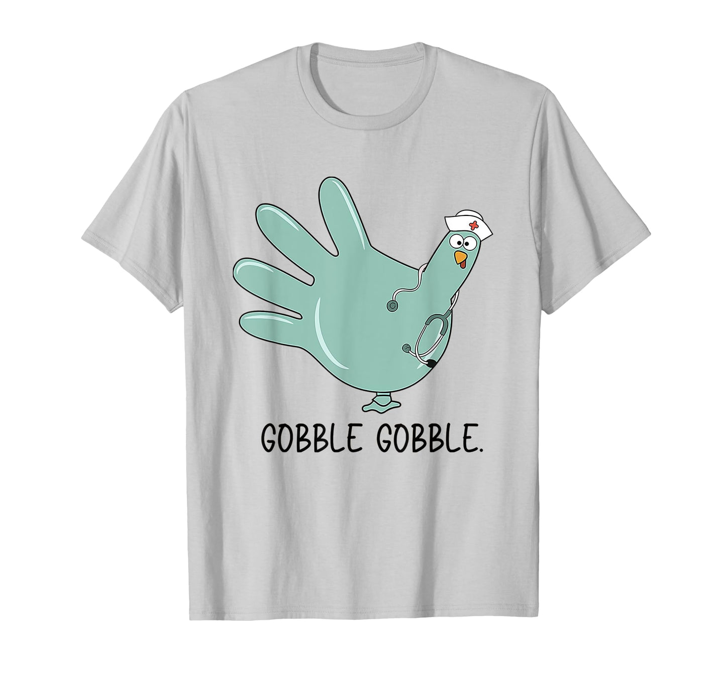 Turkey Glove Thanksgiving Gobble Nurse Thanksgiving Fall T-Shirt