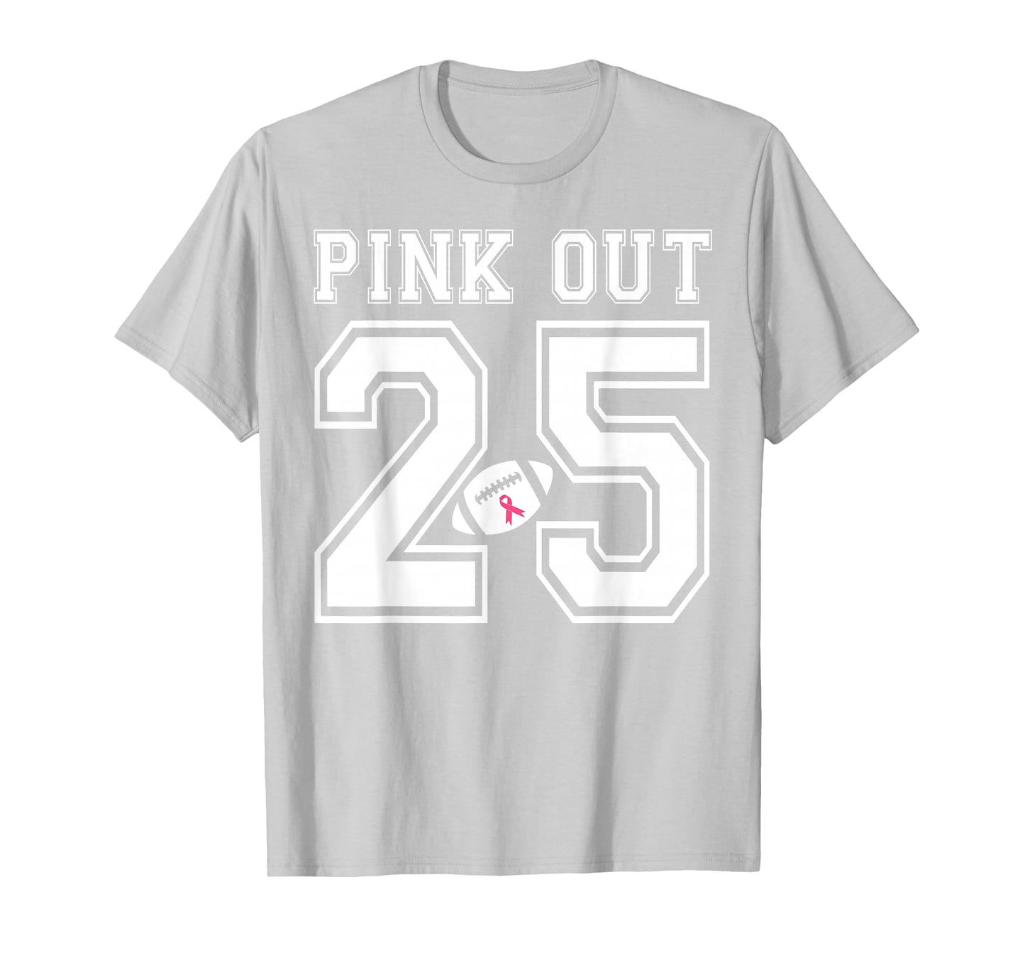 2025 Pink Out Football Team Breast Cancer Awareness Month T-Shirt